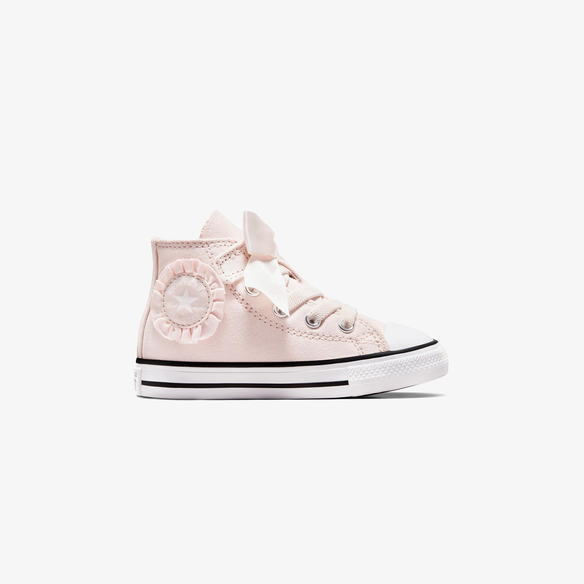 Converse Chuck Taylor All Star Ruffles & Bows Easy-On Youth High Top Blush Hush Bebek Pembe Sneaker