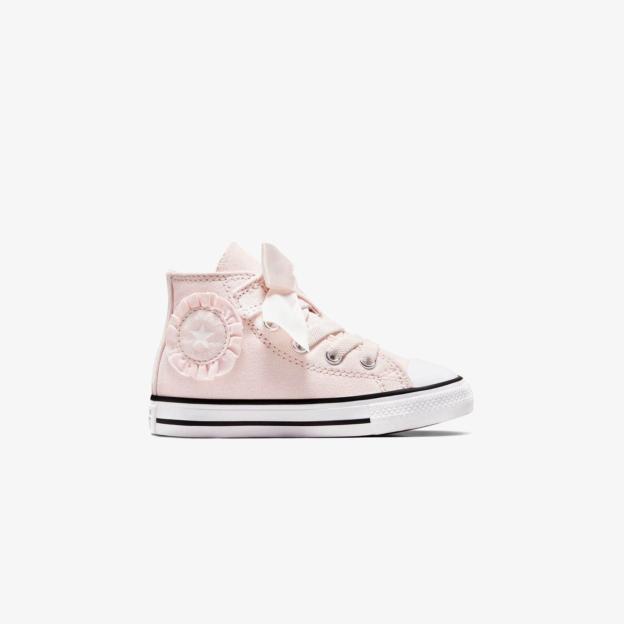 Converse Chuck Taylor All Star Ruffles & Bows Easy-On Youth High Top Blush Hush Bebek Pembe Sneaker