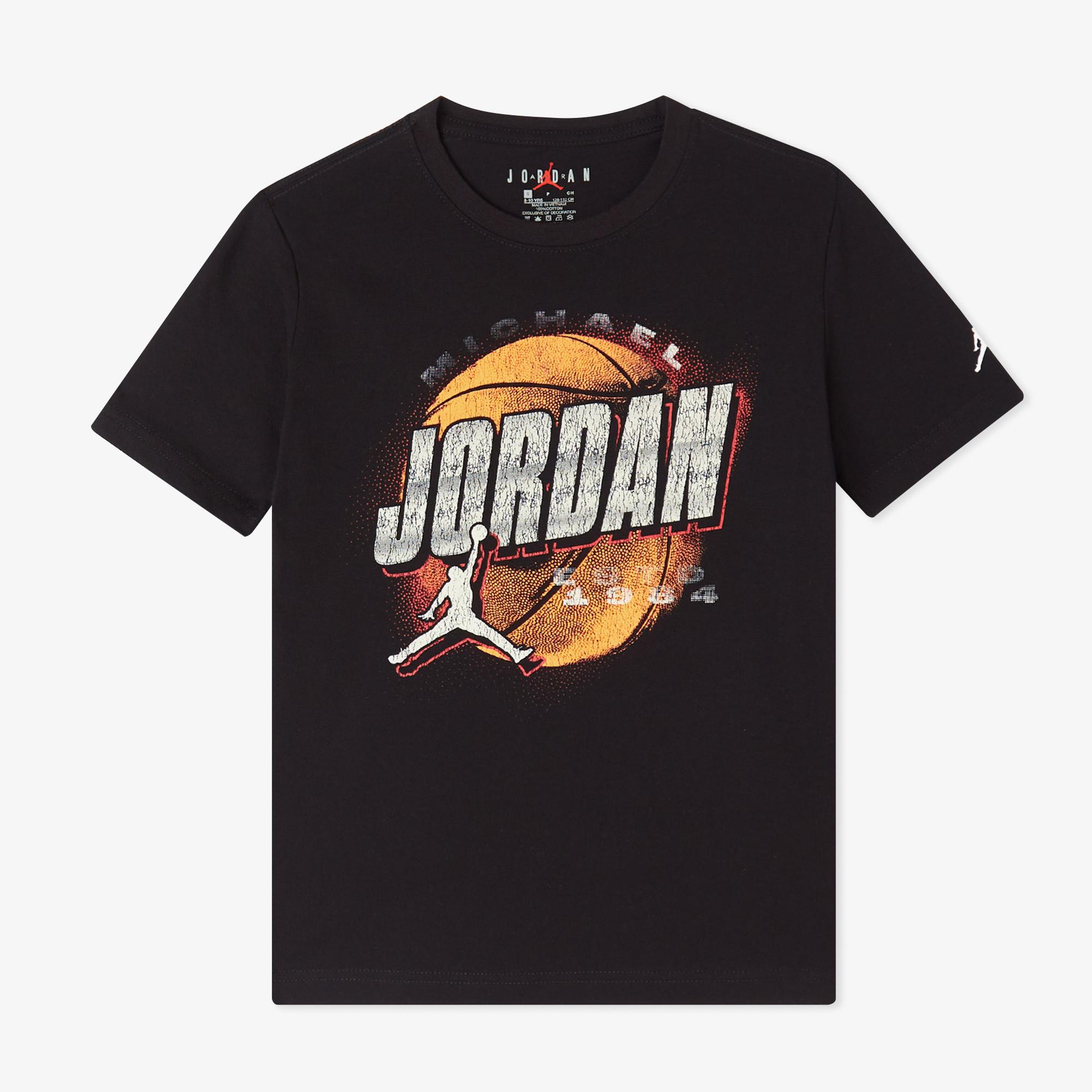 Jordan Distressed Chrome Çocuk Siyah T-Shirt