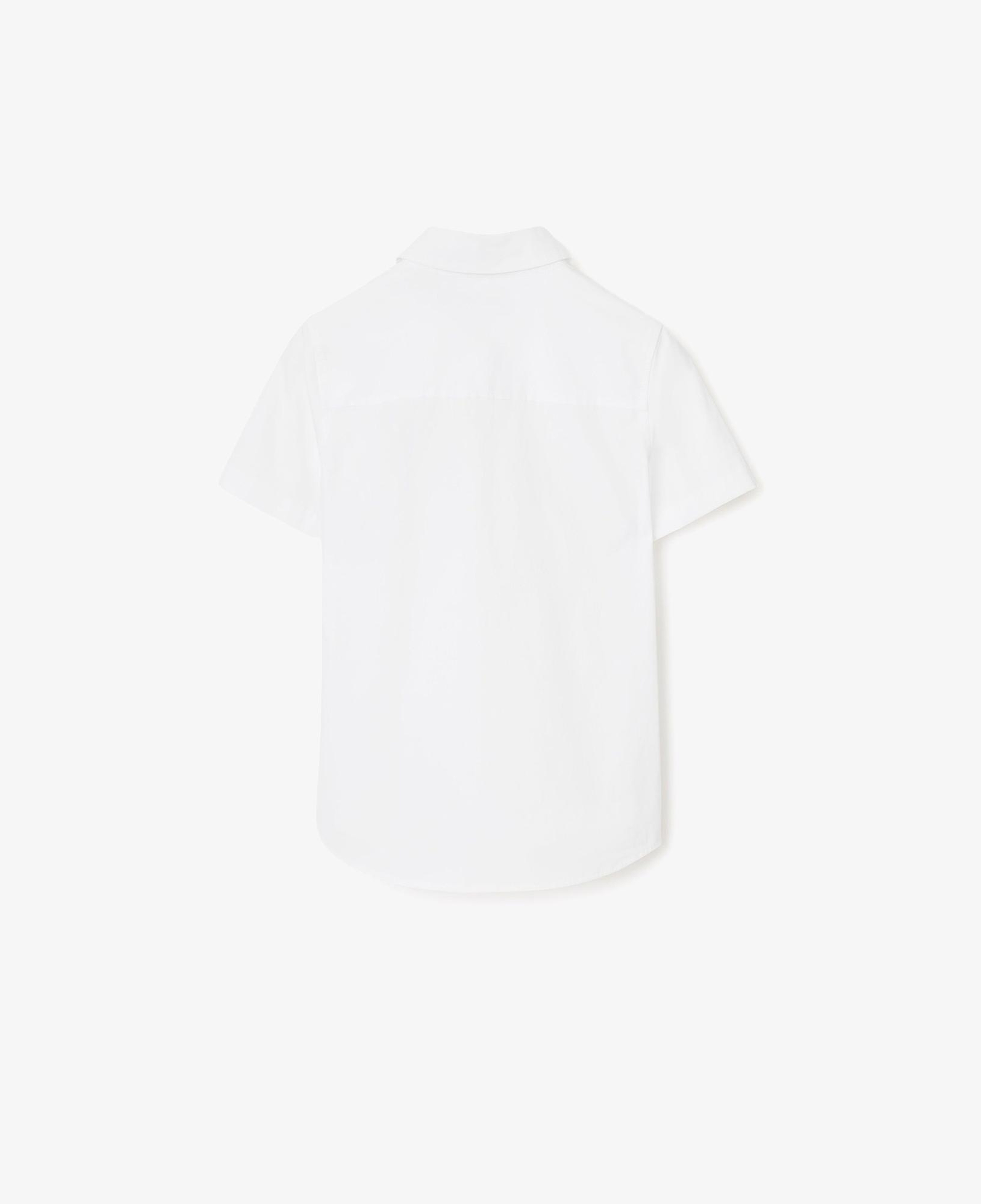 Burberry Owen Stretch Cotton Çocuk Beyaz Gömlek