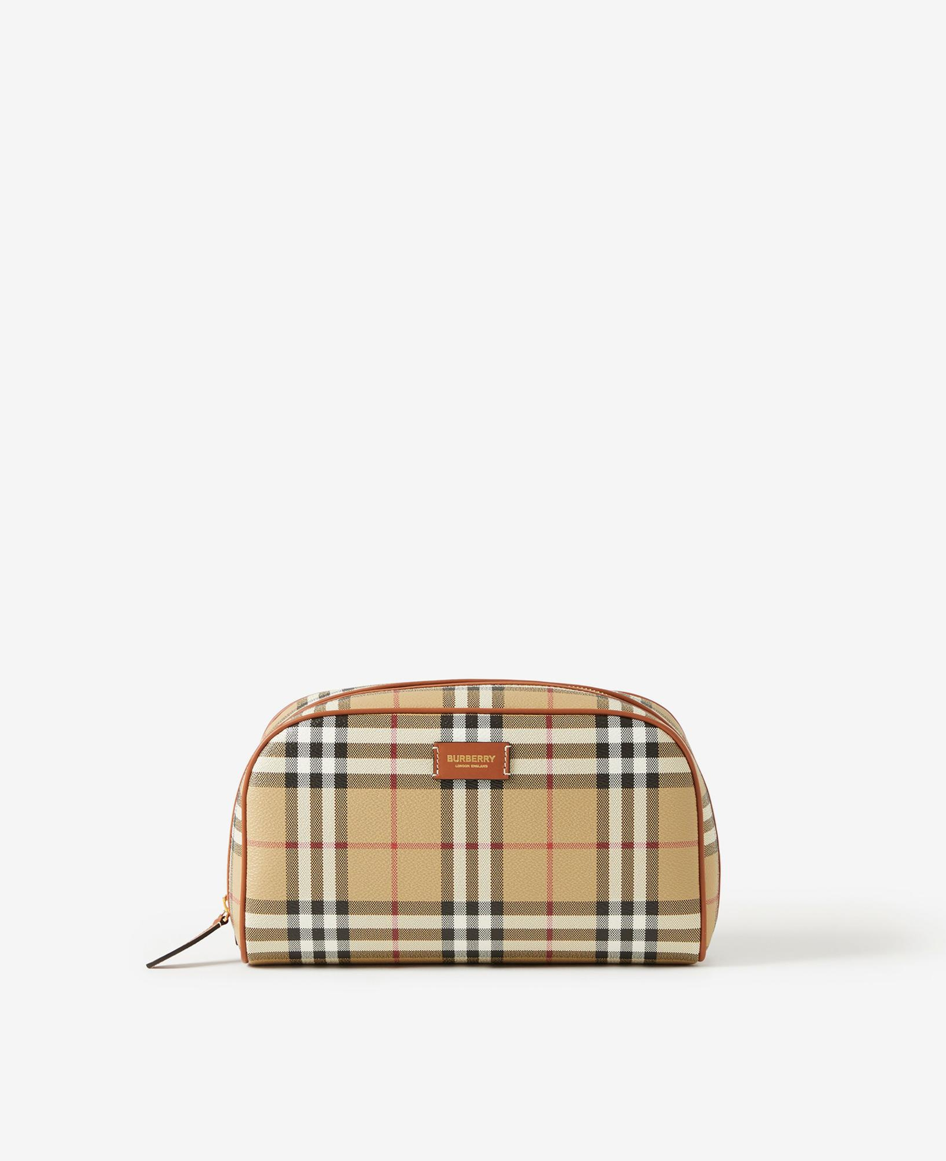 Burberry Cosmetic Medium Travel Pouch Kadın Bej Çanta