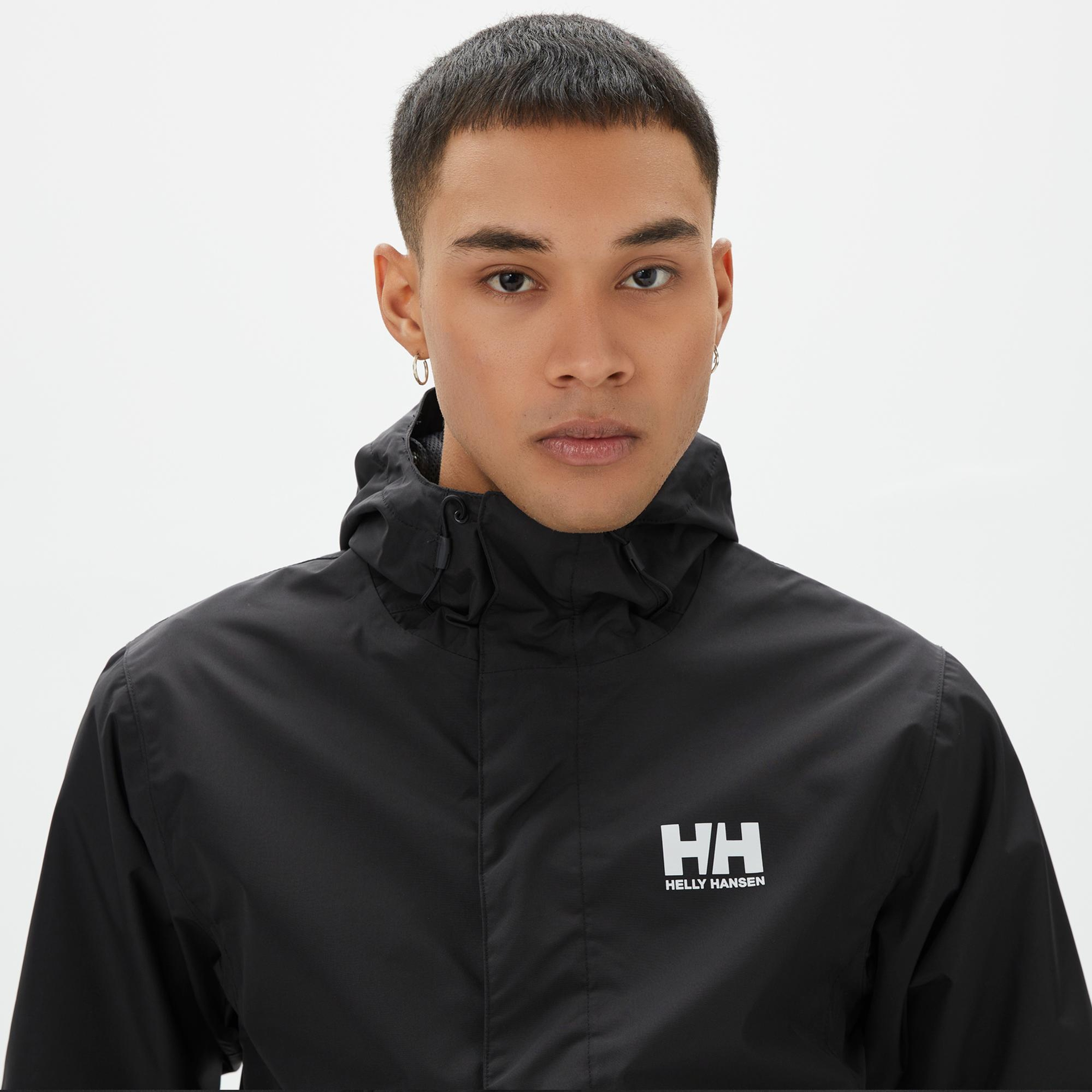 Helly Hansen Seven J Erkek Siyah Yağmurluk