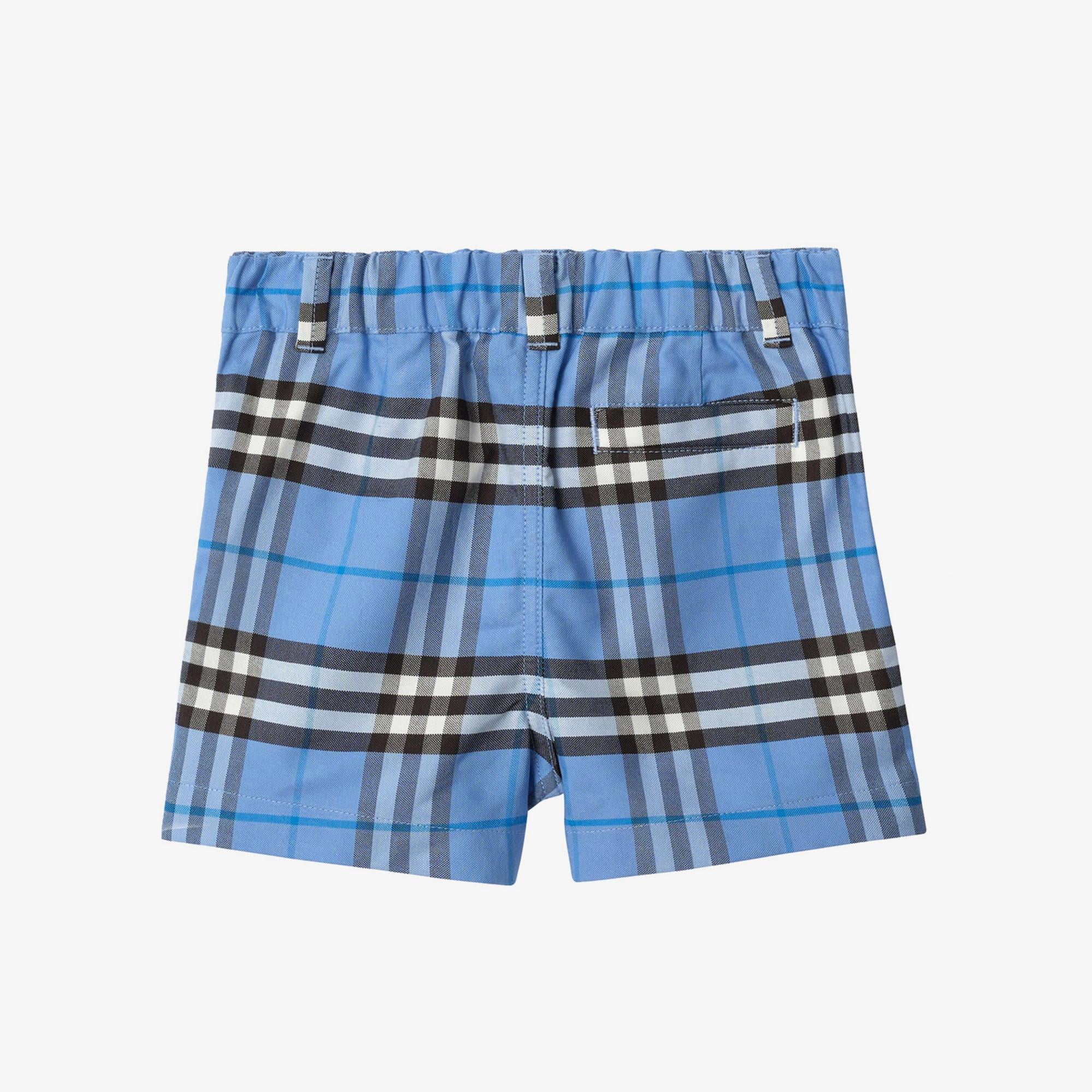 Burberry Oscar Check Çocuk Mavi Şort