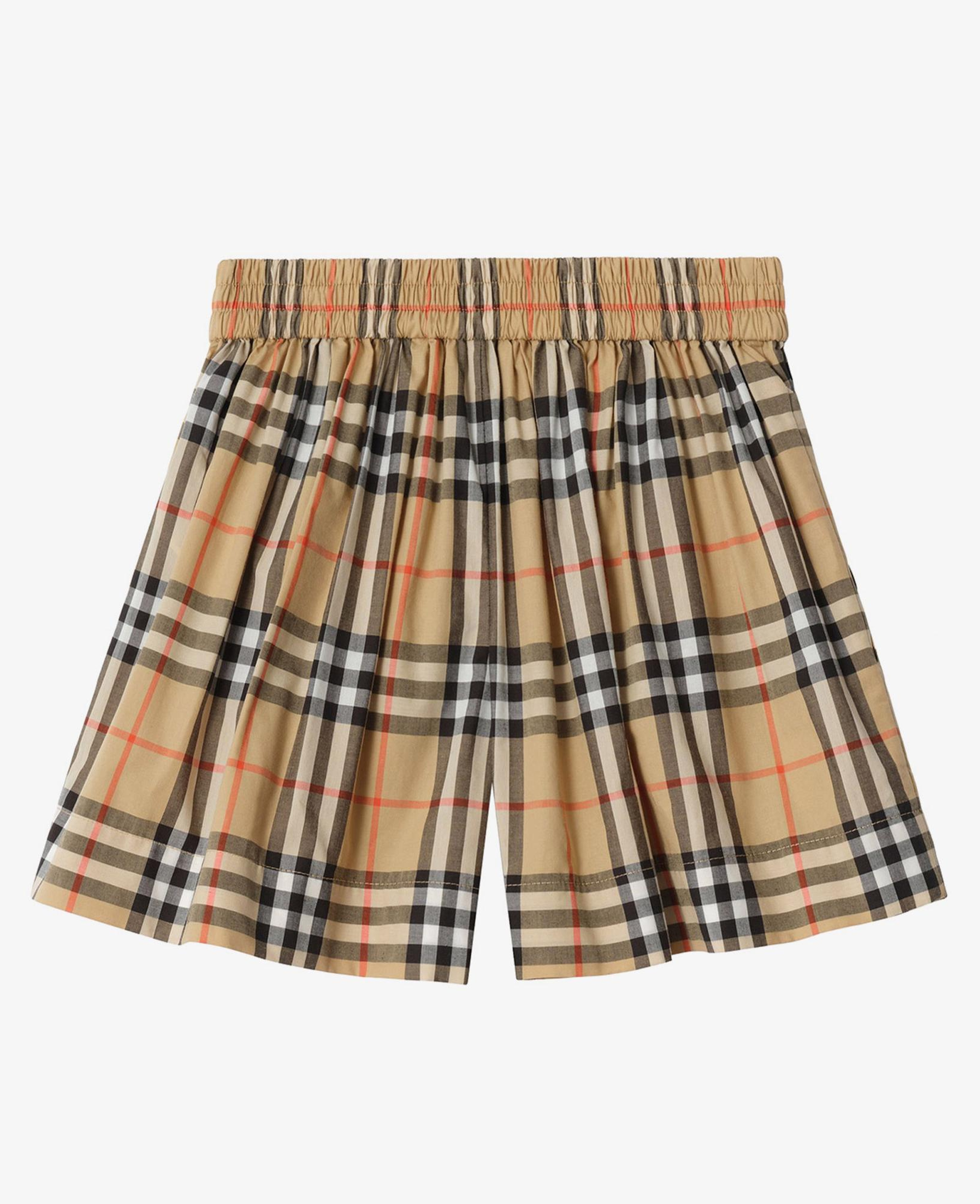 Burberry Marcy Check Çocuk Bej Şort