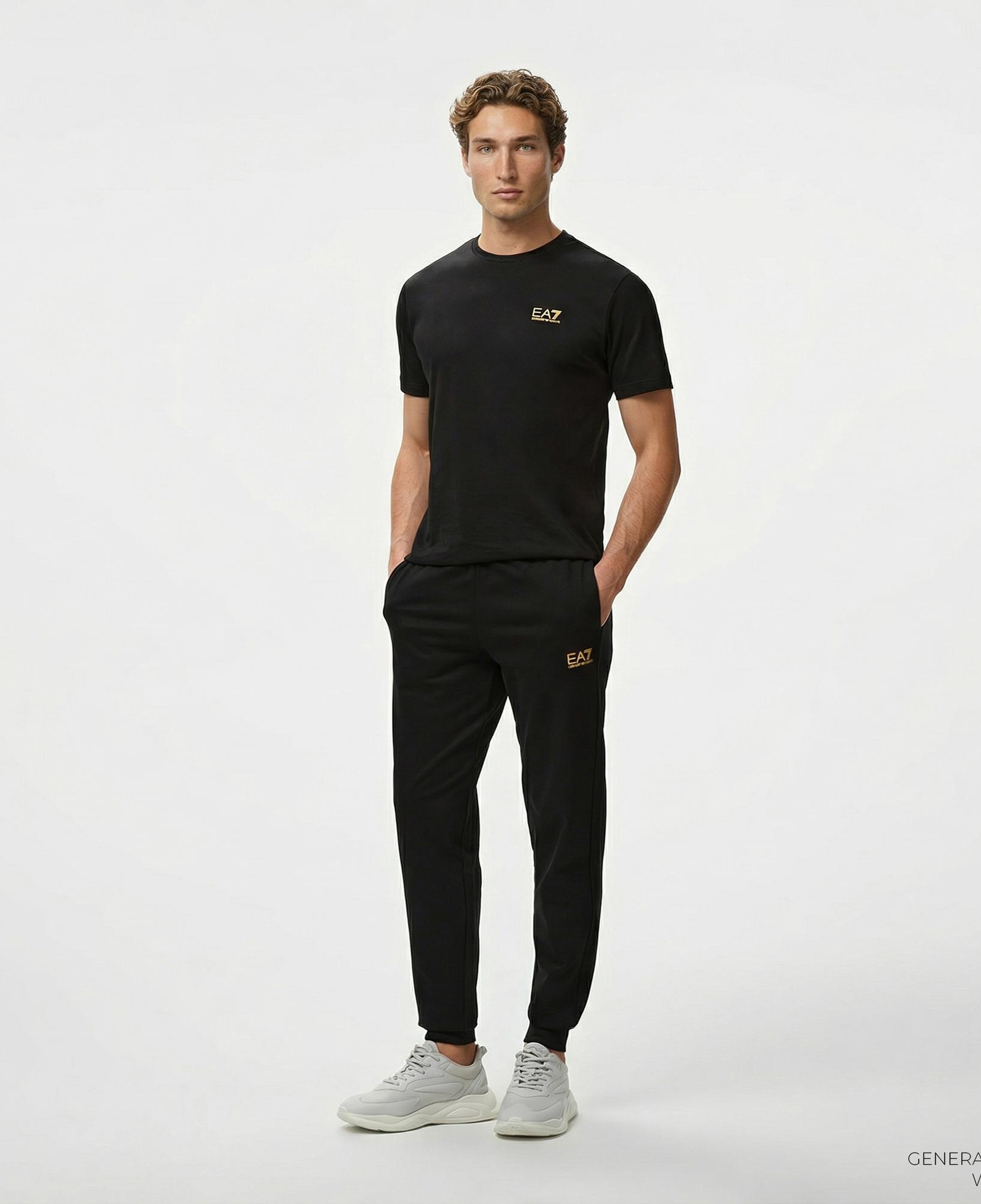 EA7 Erkek Siyah Eşofman Altı