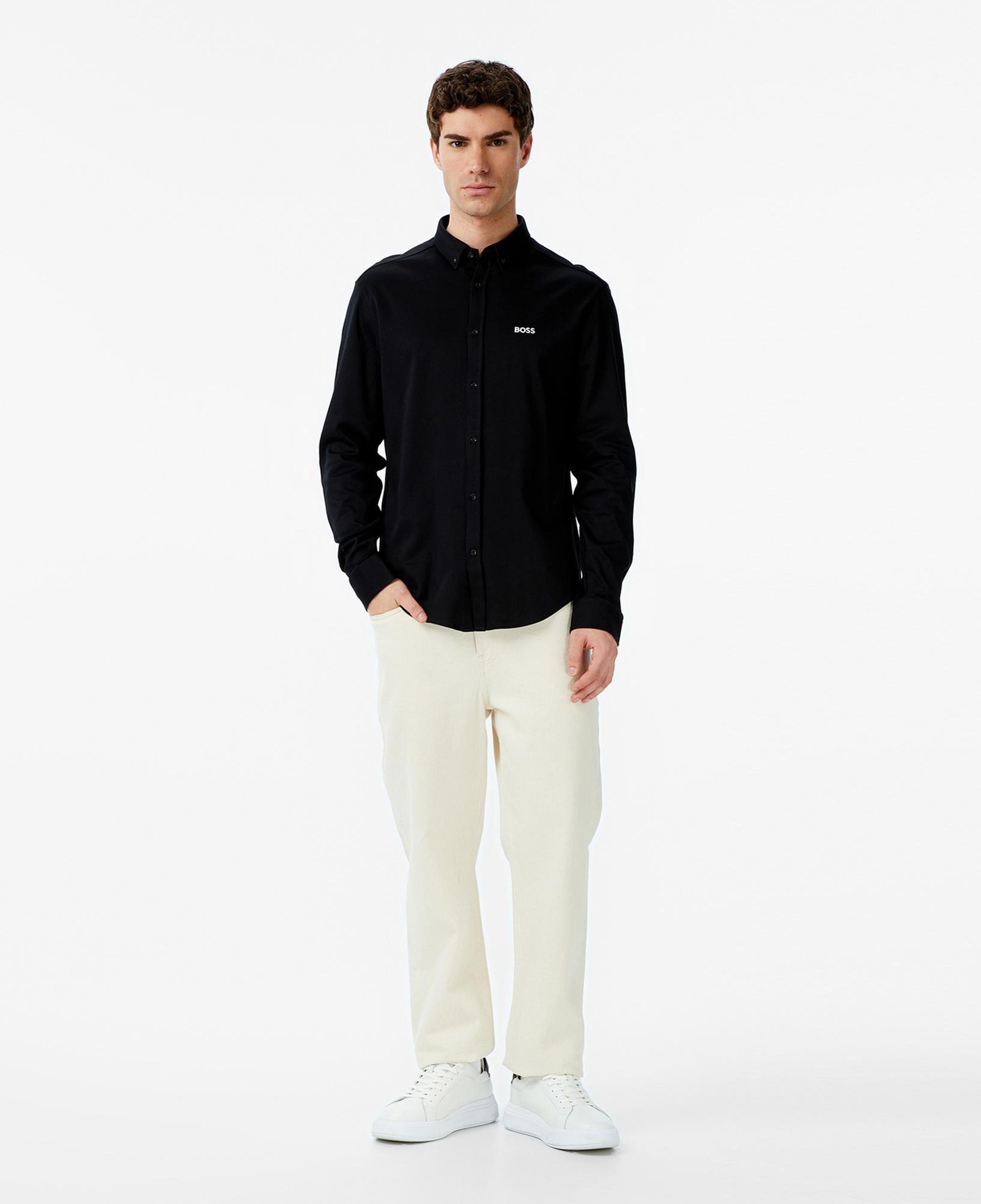 Boss Motion Erkek Siyah Gömlek