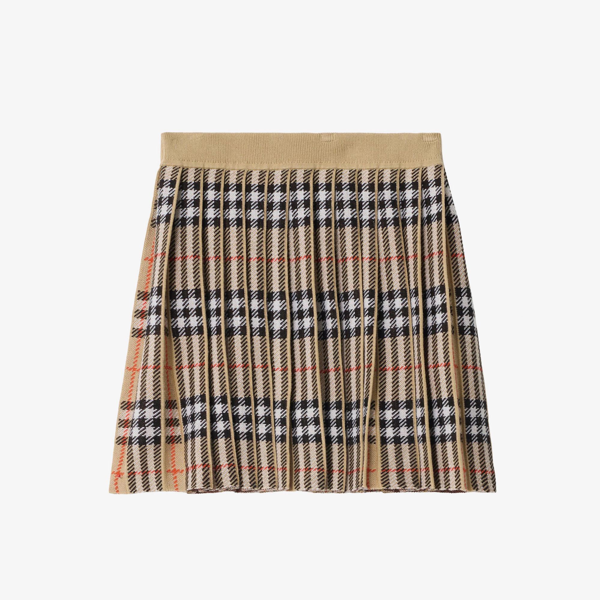 Burberry Phılomena Check Çocuk Bej Etek