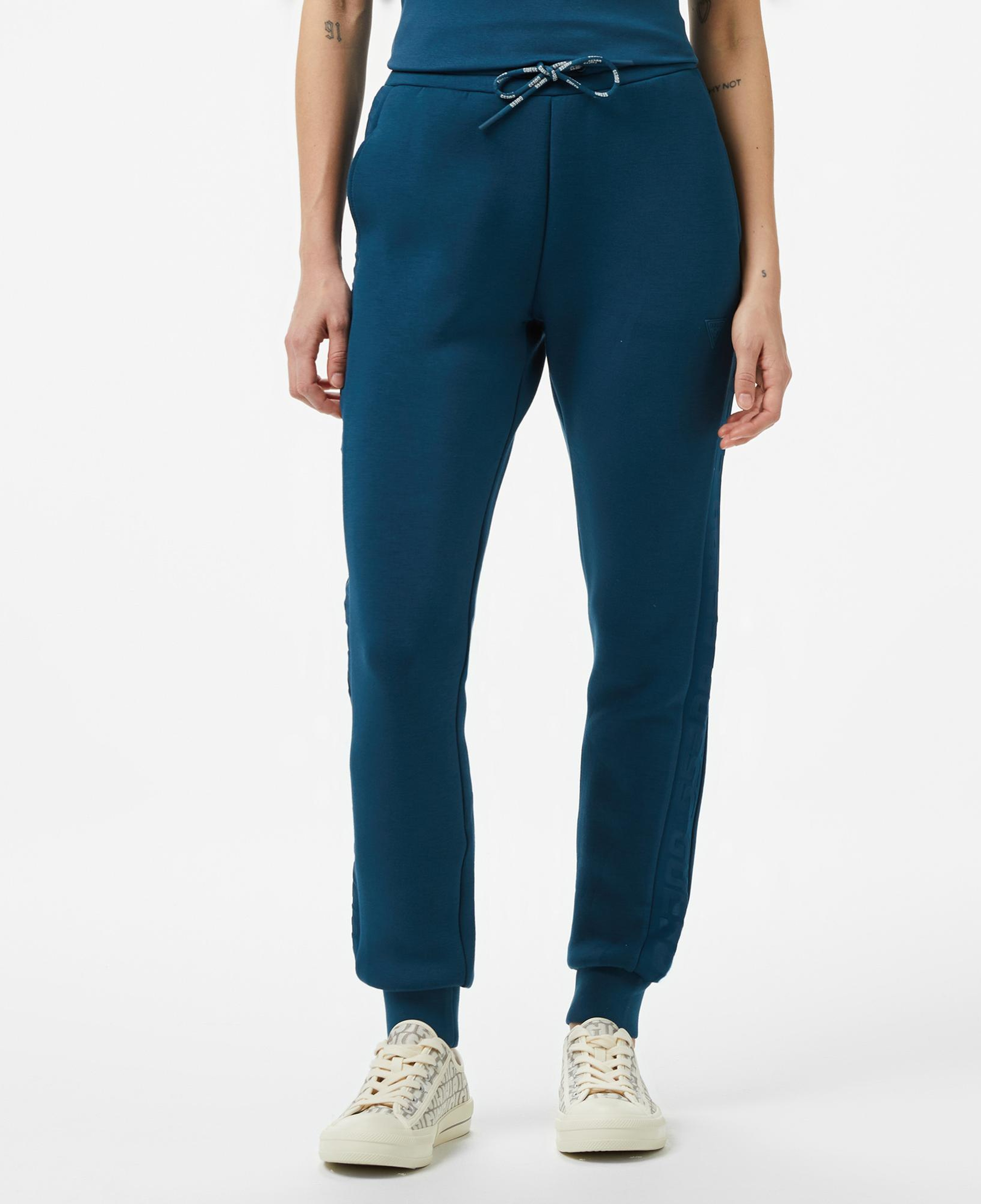 Guess Allie Scuba Jogger Kadın Mavi Eşofman Altı