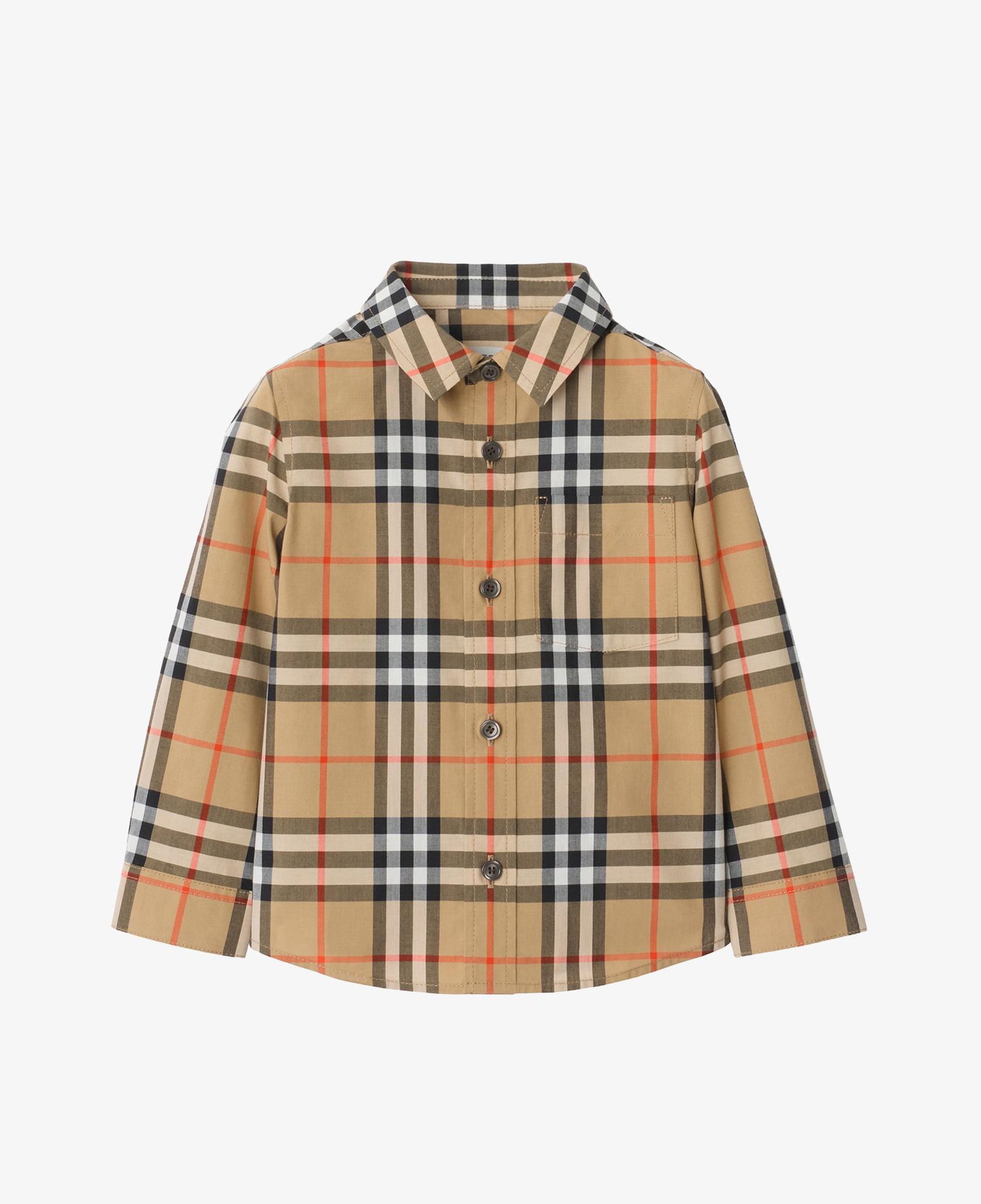 Burberry Owen Check Çocuk Bej Gömlek