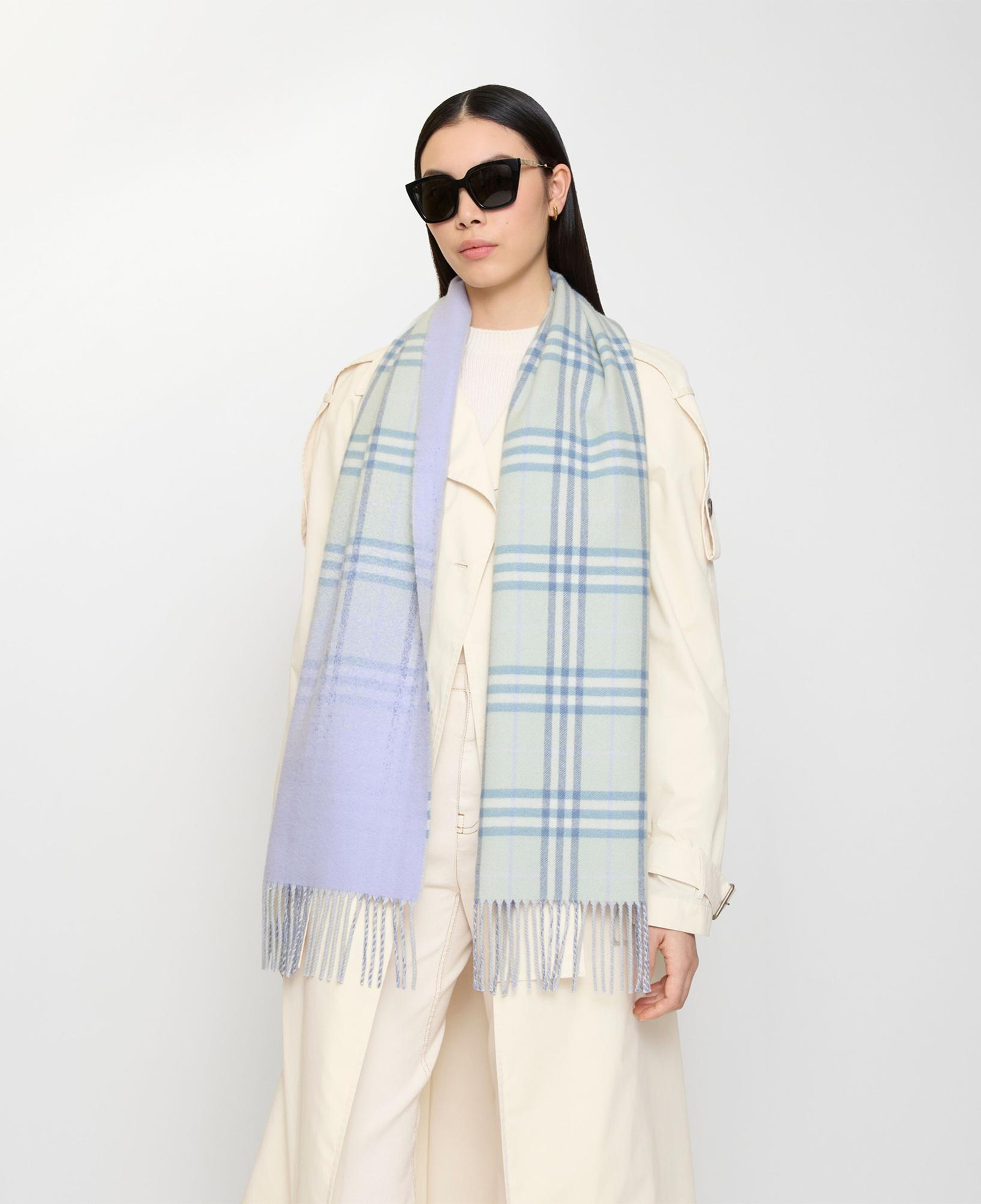 Burberry Gradıent Check Kadın Yeşil Atkı