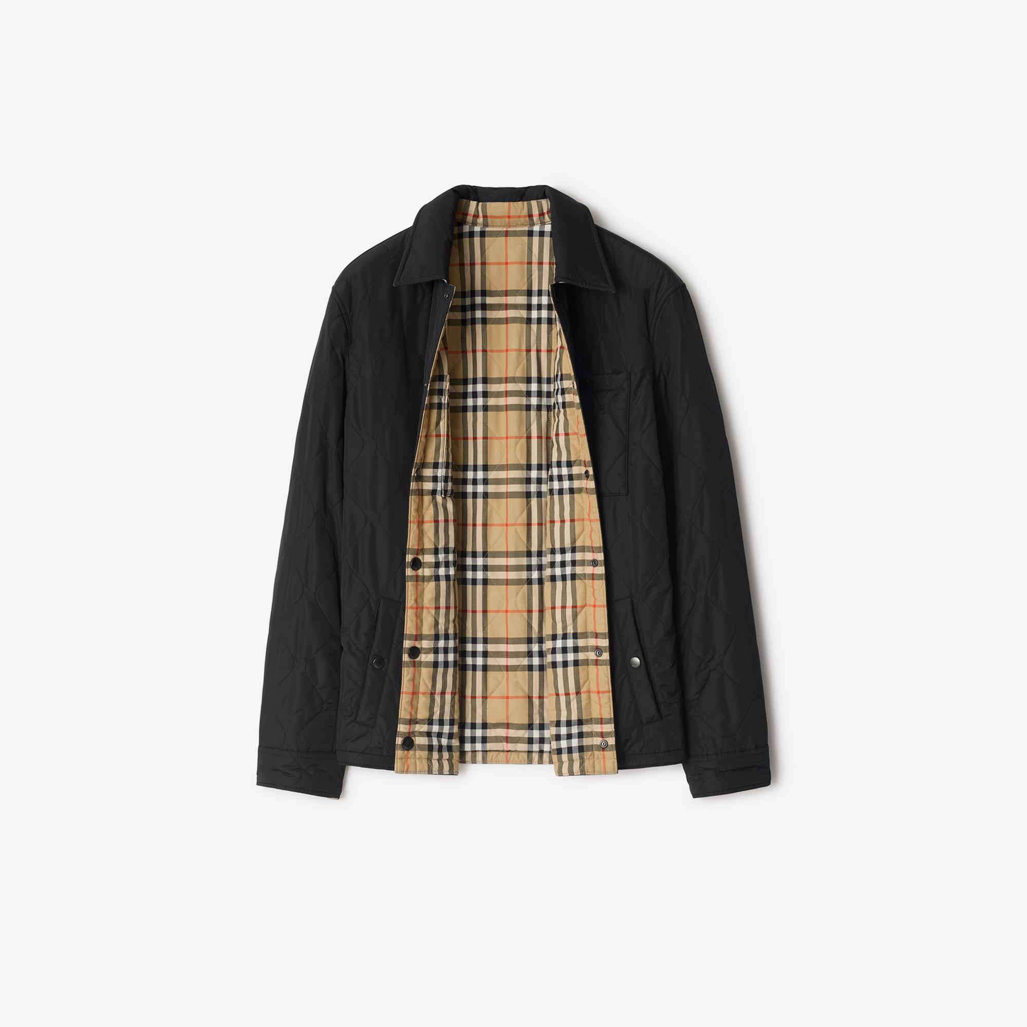 Burberry Reversible Quilted Nylon Erkek Siyah Mont