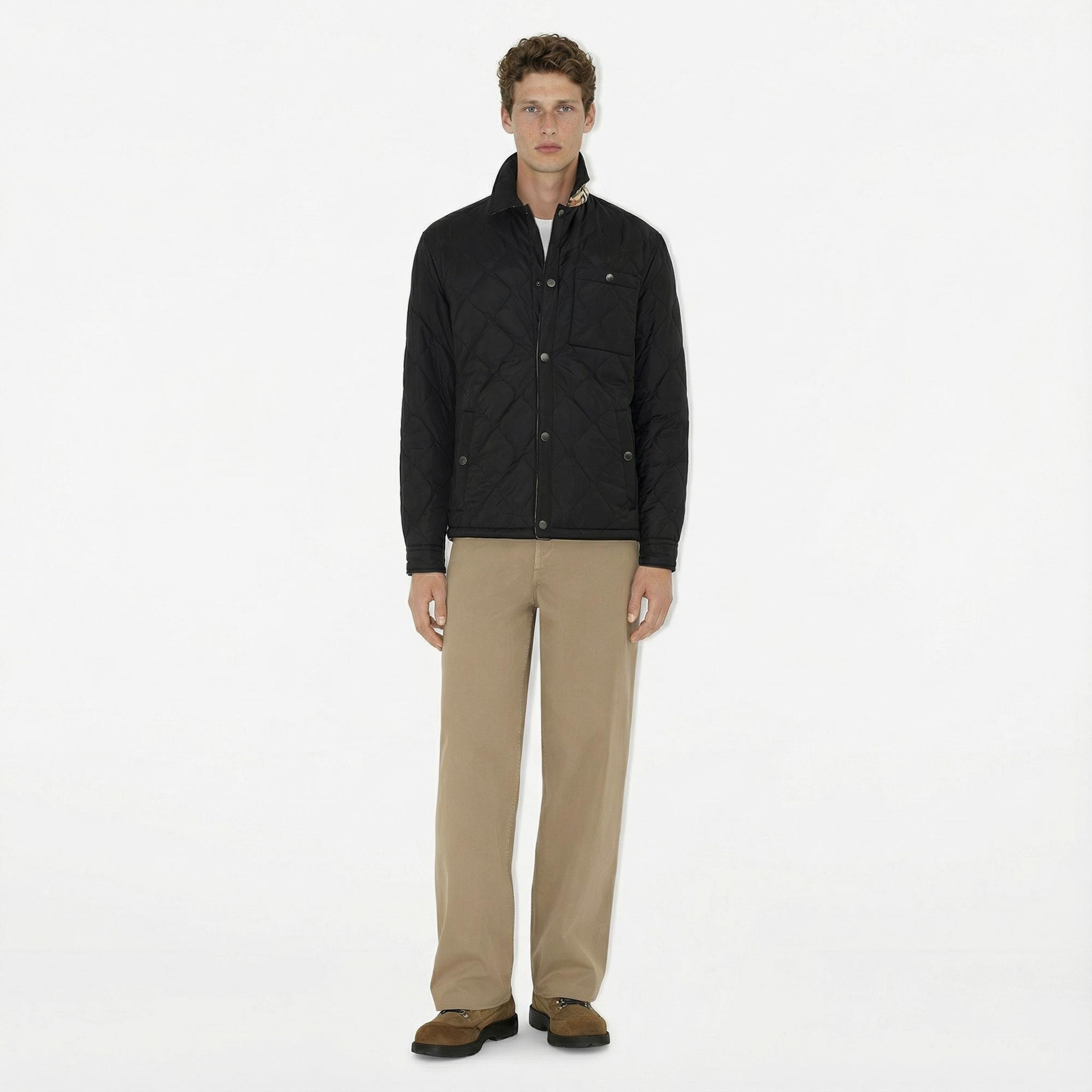 Burberry Reversible Quilted Nylon Erkek Siyah Mont