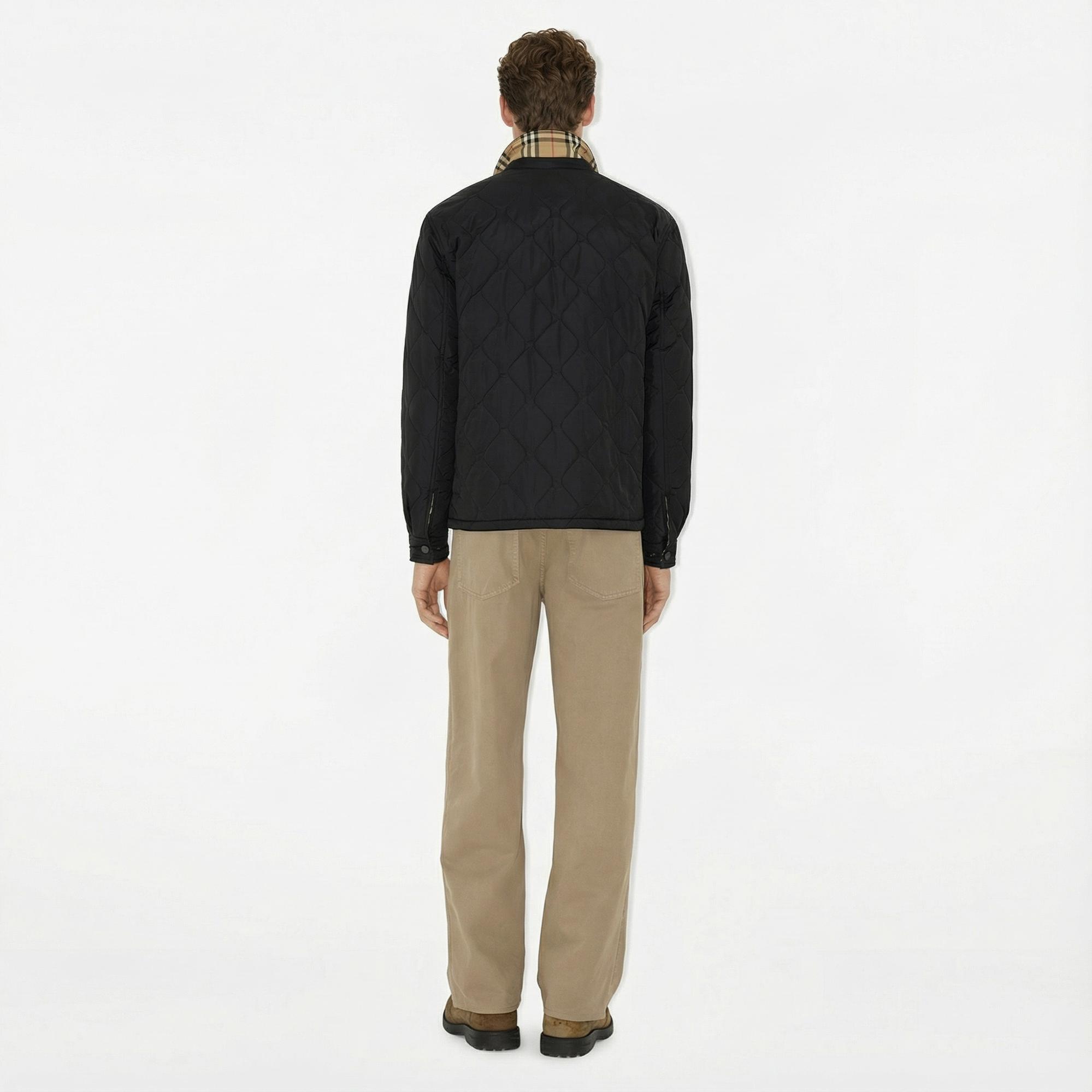 Burberry Reversible Quilted Nylon Erkek Siyah Mont