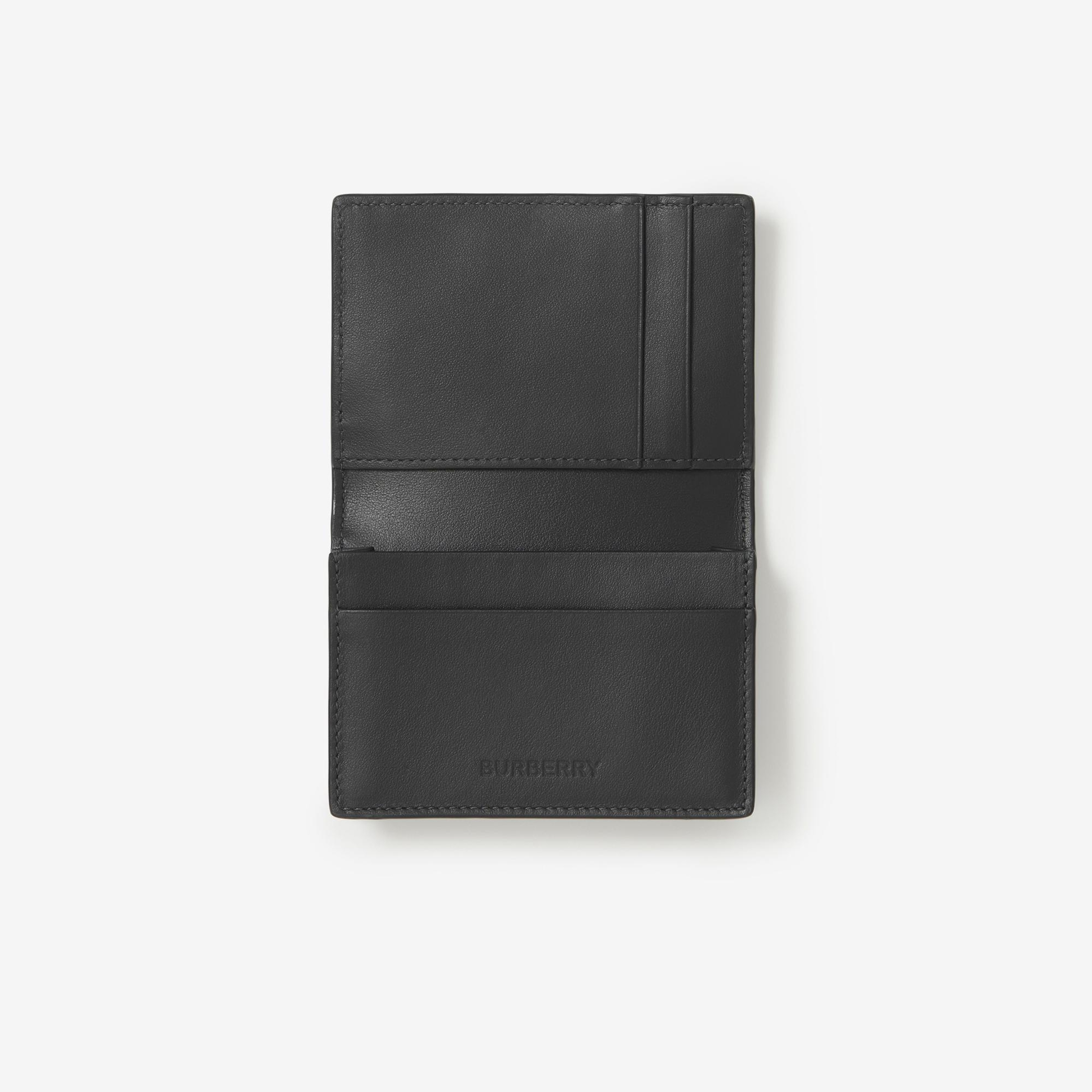 Burberry Check and Leather Erkek Gri Kartlık