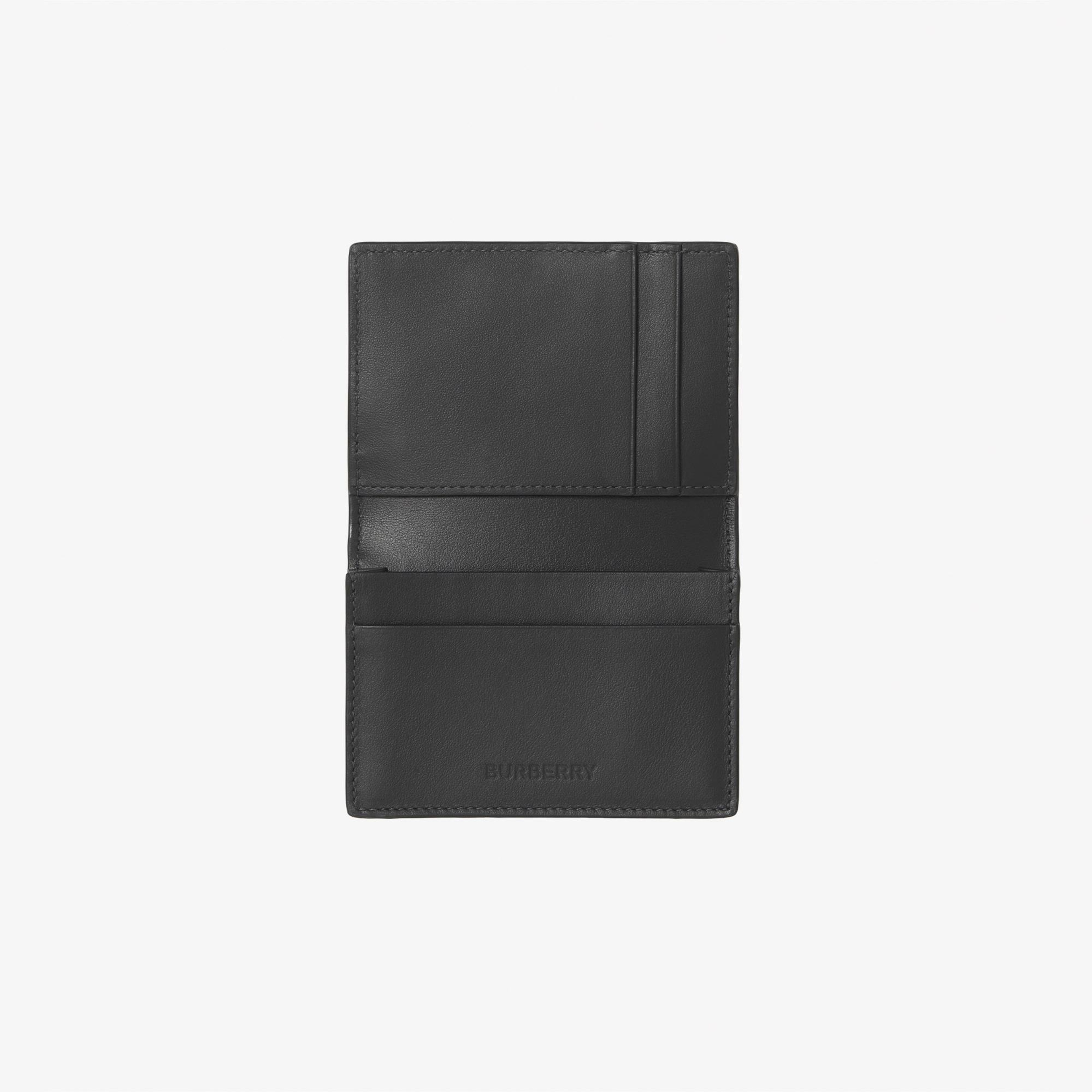 Burberry Check and Leather Erkek Gri Kartlık