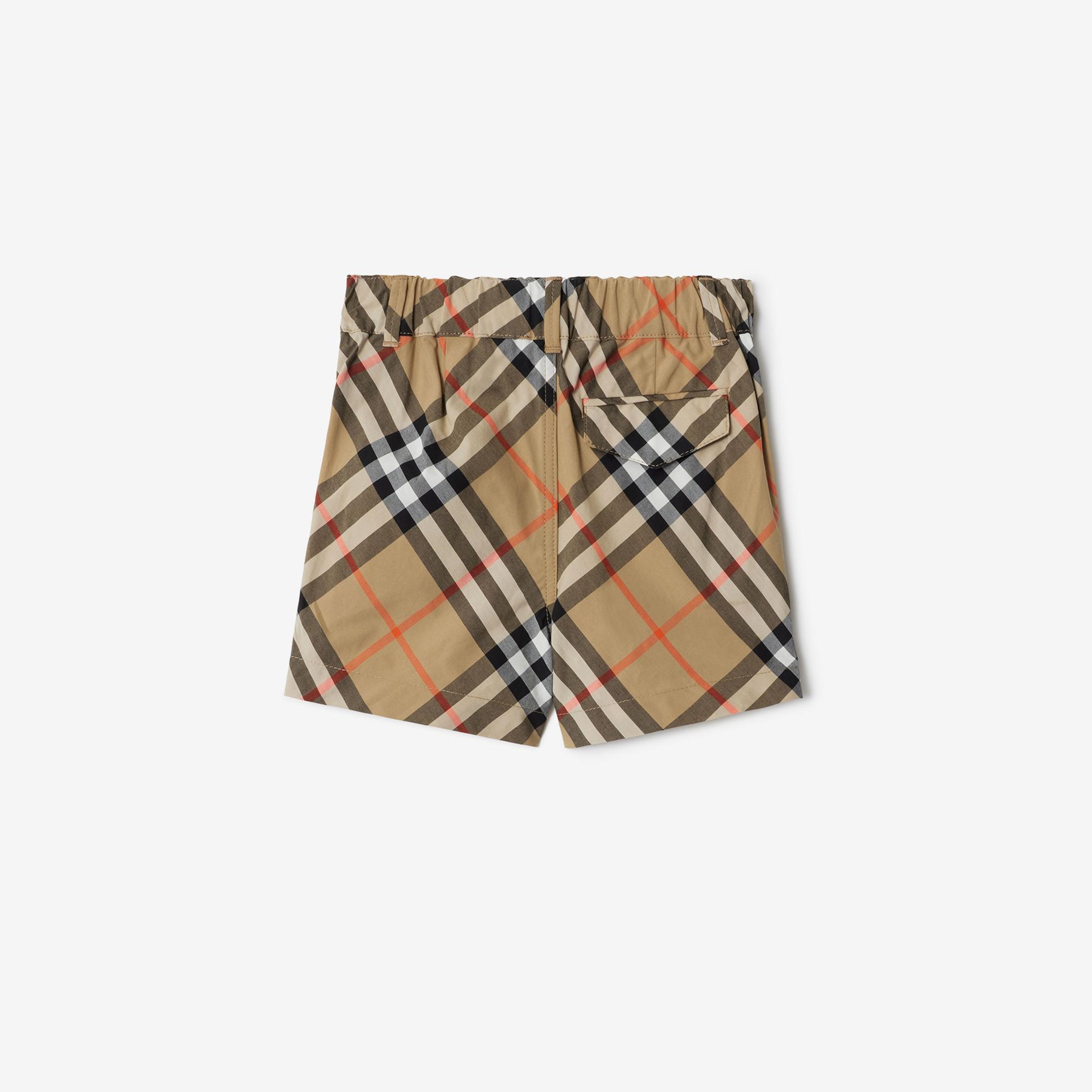 Burberry Check Pamuk Çocuk Bej Şort