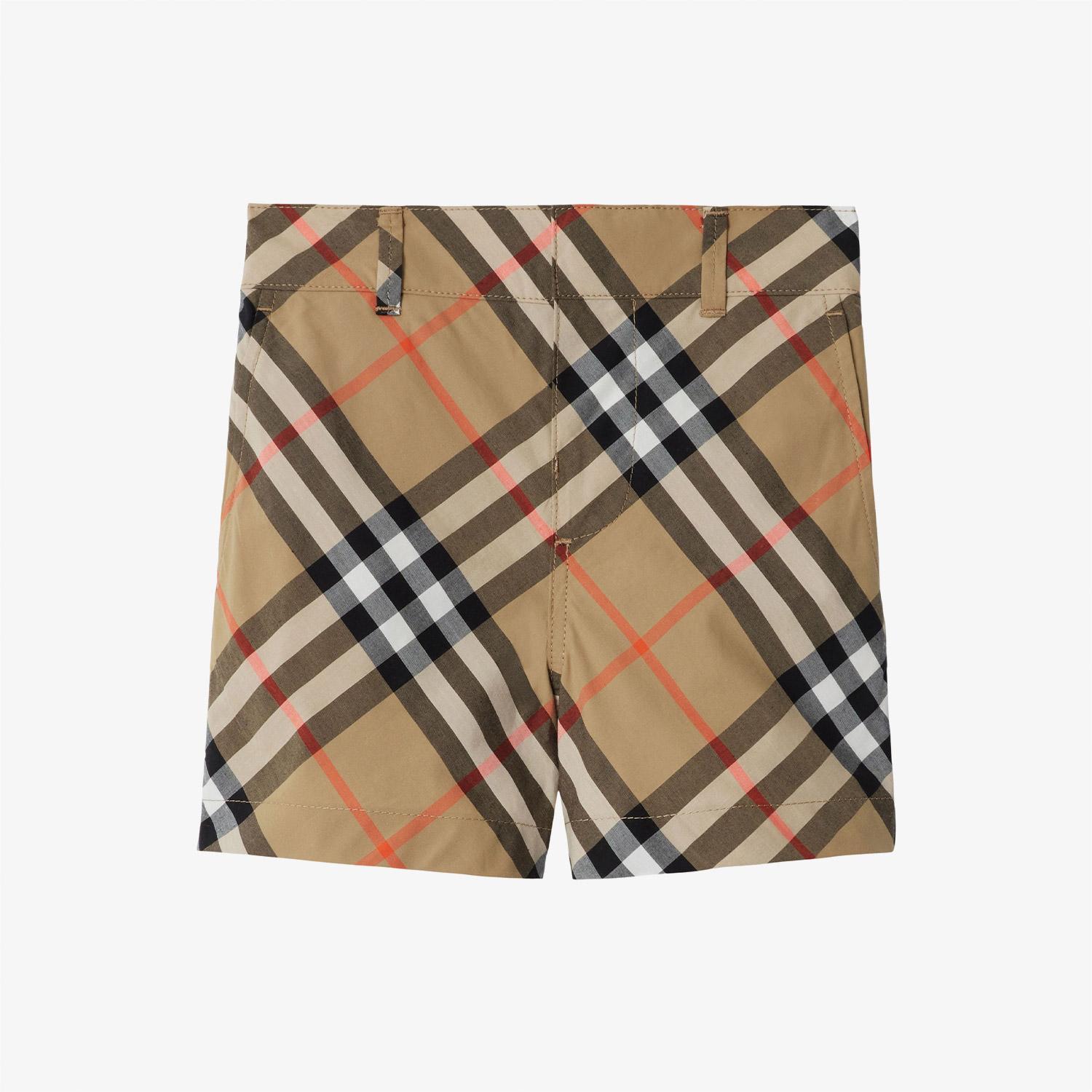 Burberry Check Pamuk Çocuk Bej Şort
