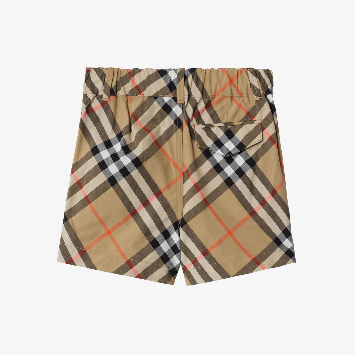 Burberry Check Pamuk Çocuk Bej Şort
