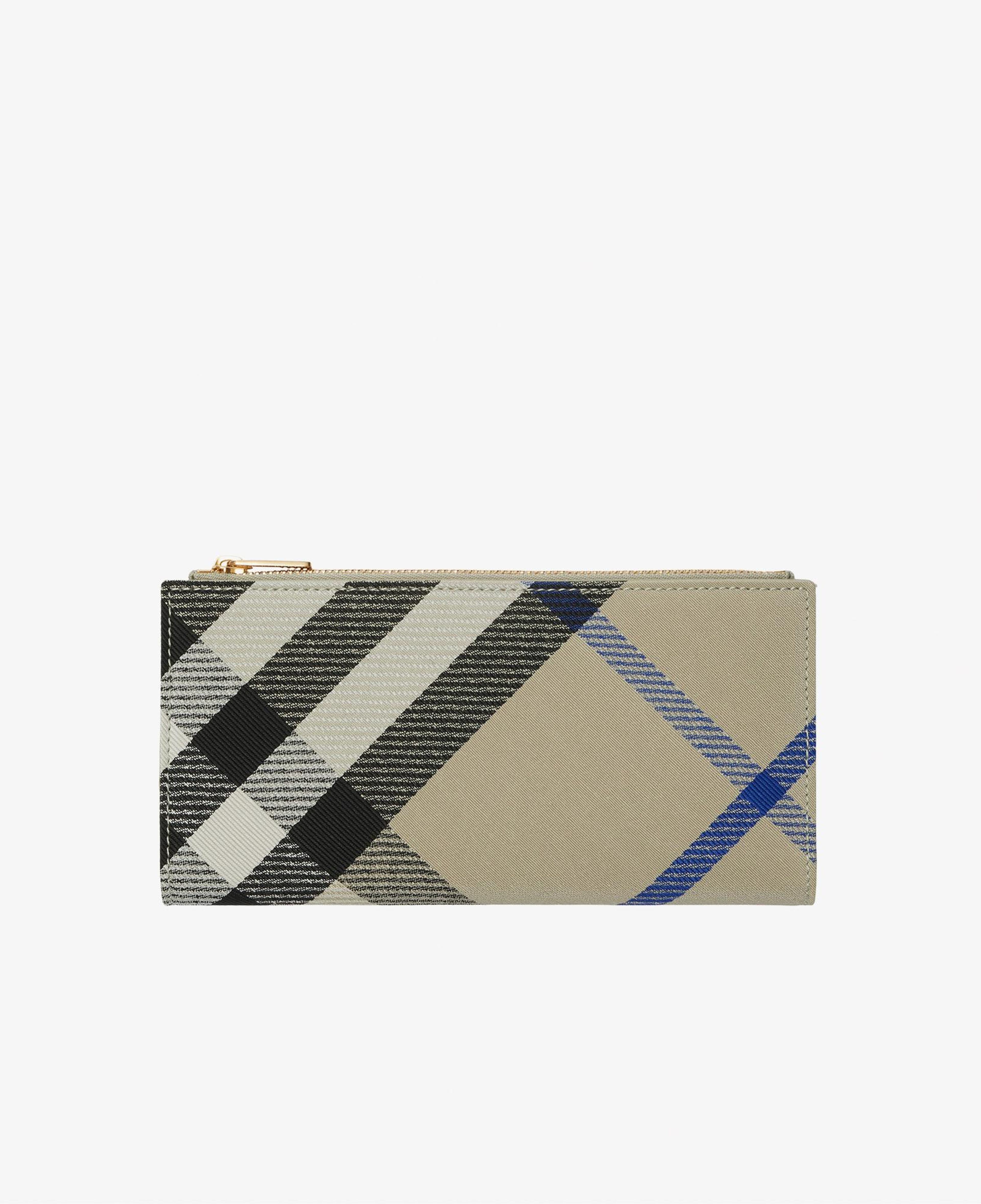 Burberry Large Check Bifold Kadın Krem Rengi Cüzdan