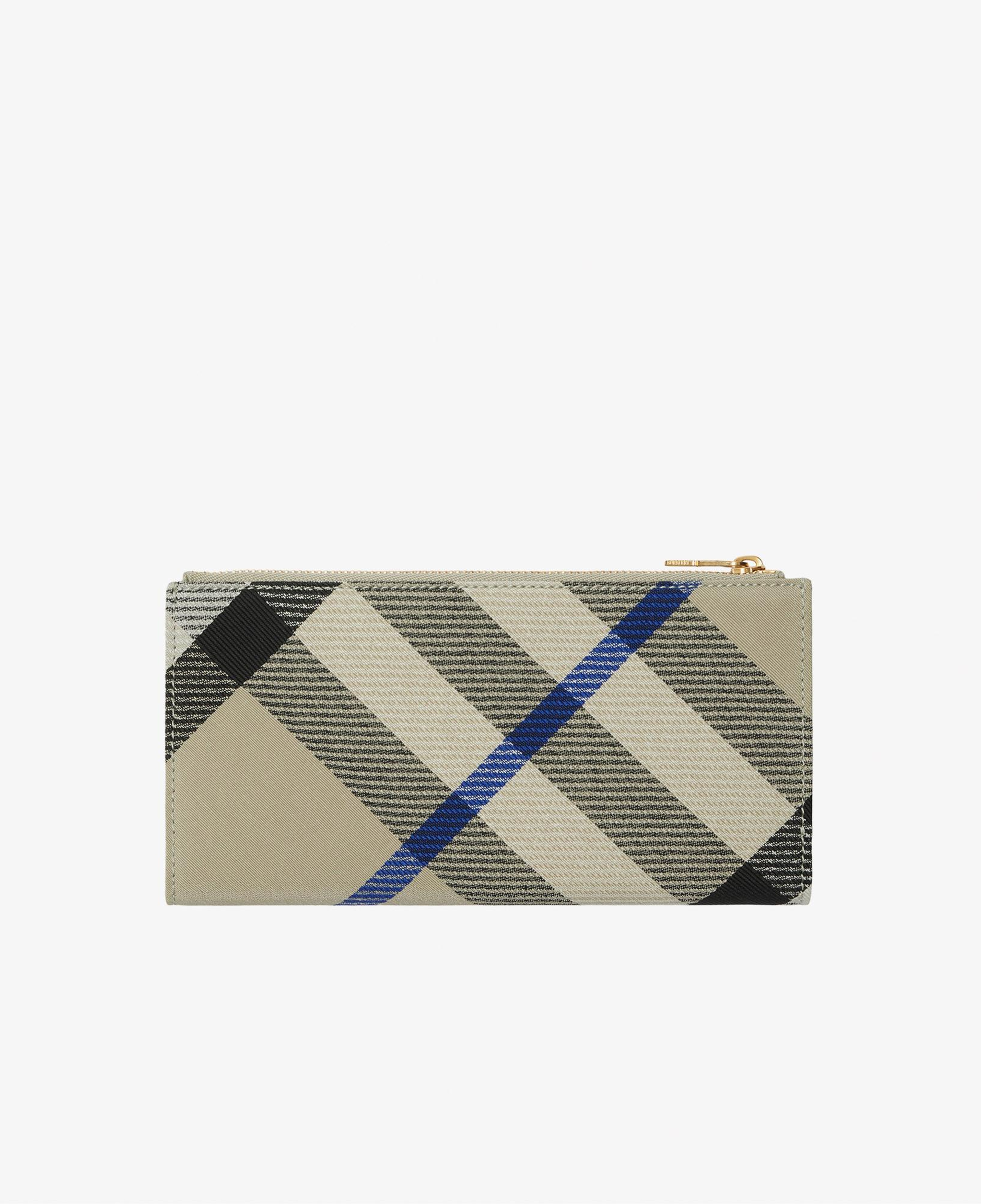 Burberry Large Check Bifold Kadın Krem Rengi Cüzdan