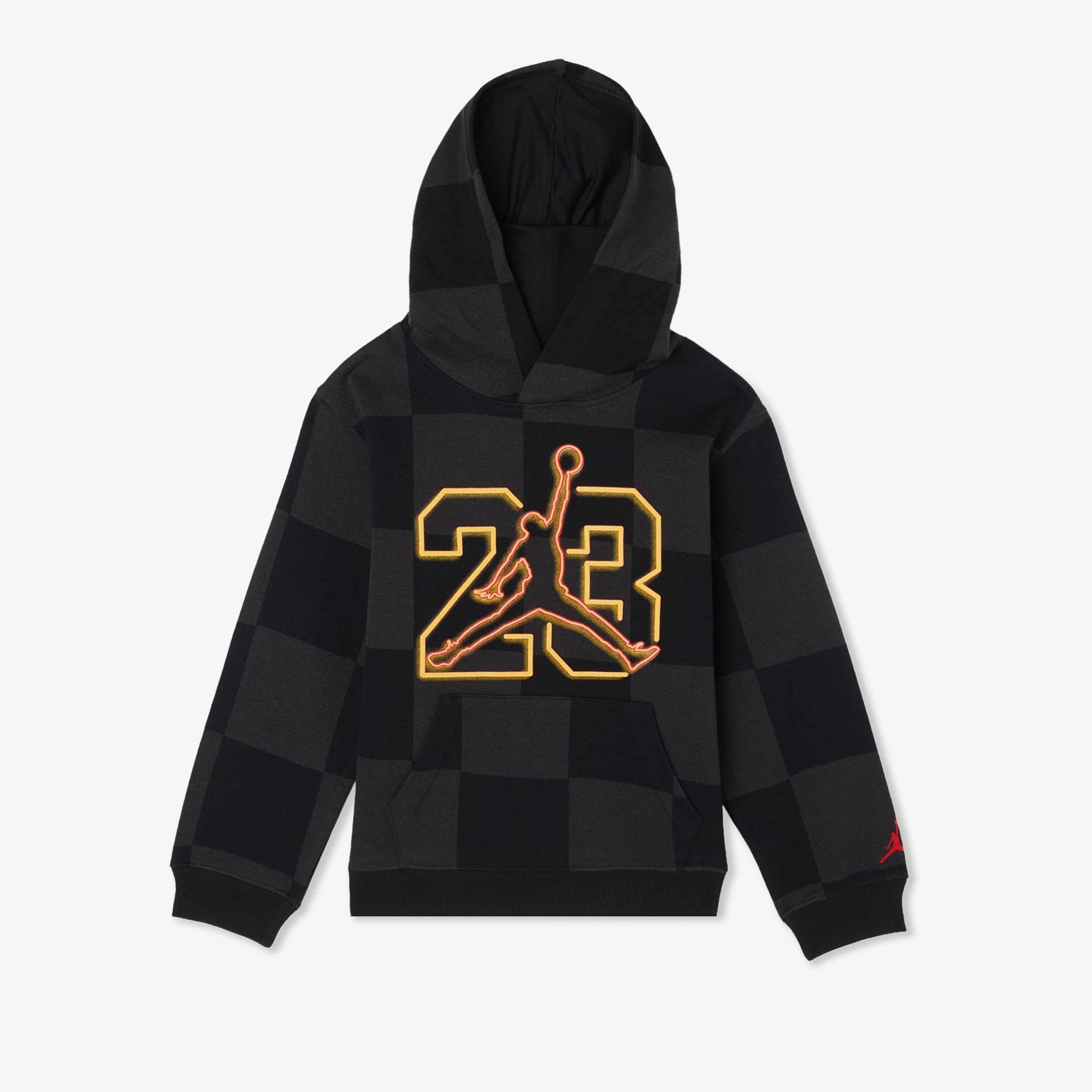 Jordan Deep Dish Çocuk Siyah Kapüşonlu Sweatshirt
