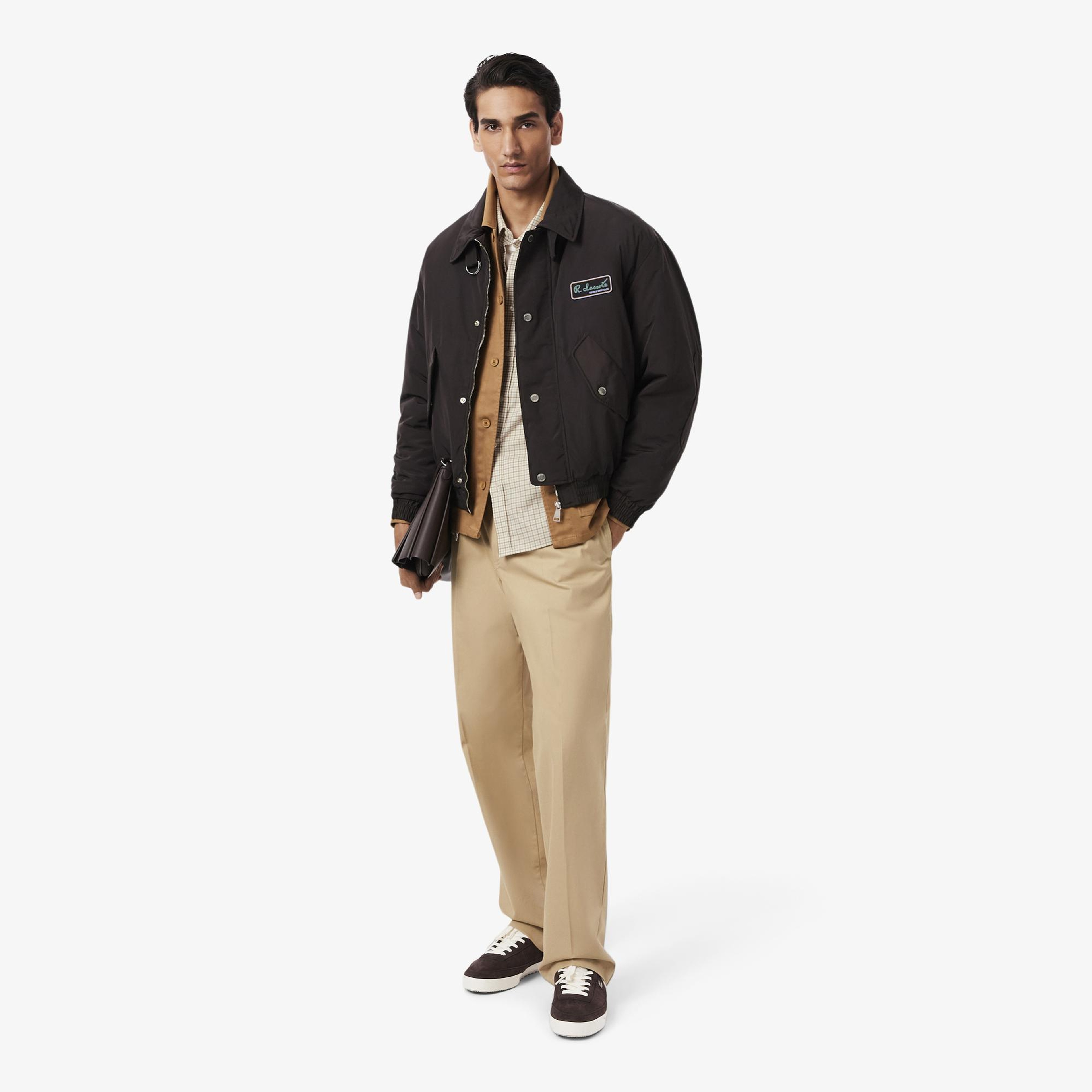 Lacoste Erkek Regular Fit Kareli Kahverengi Gömlek