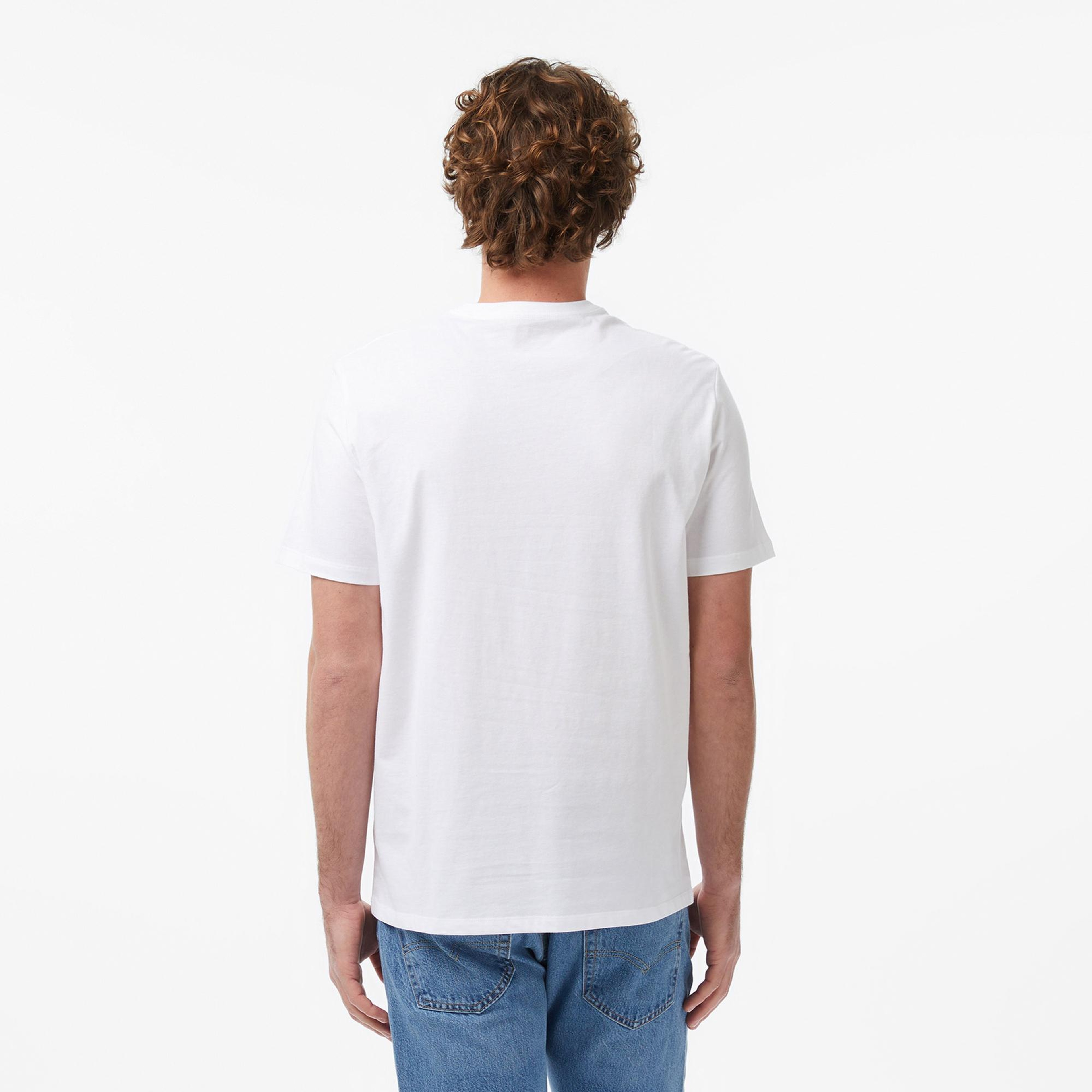 Calvin Klein 30S Micro Monologo Graphic Erkek Beyaz T-Shirt