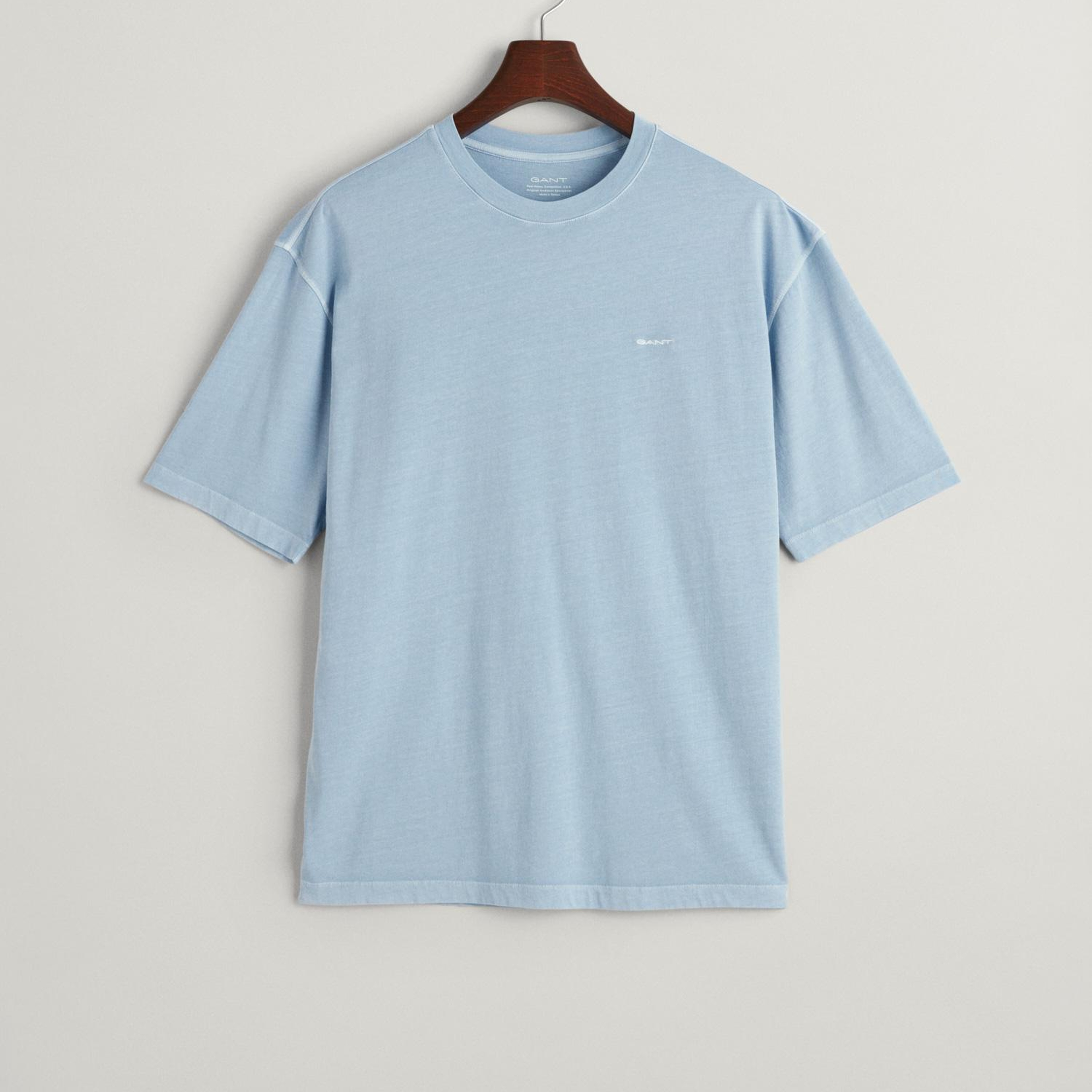 GANT Erkek Mavi Relaxed Fit Bisiklet Yaka T-shirt