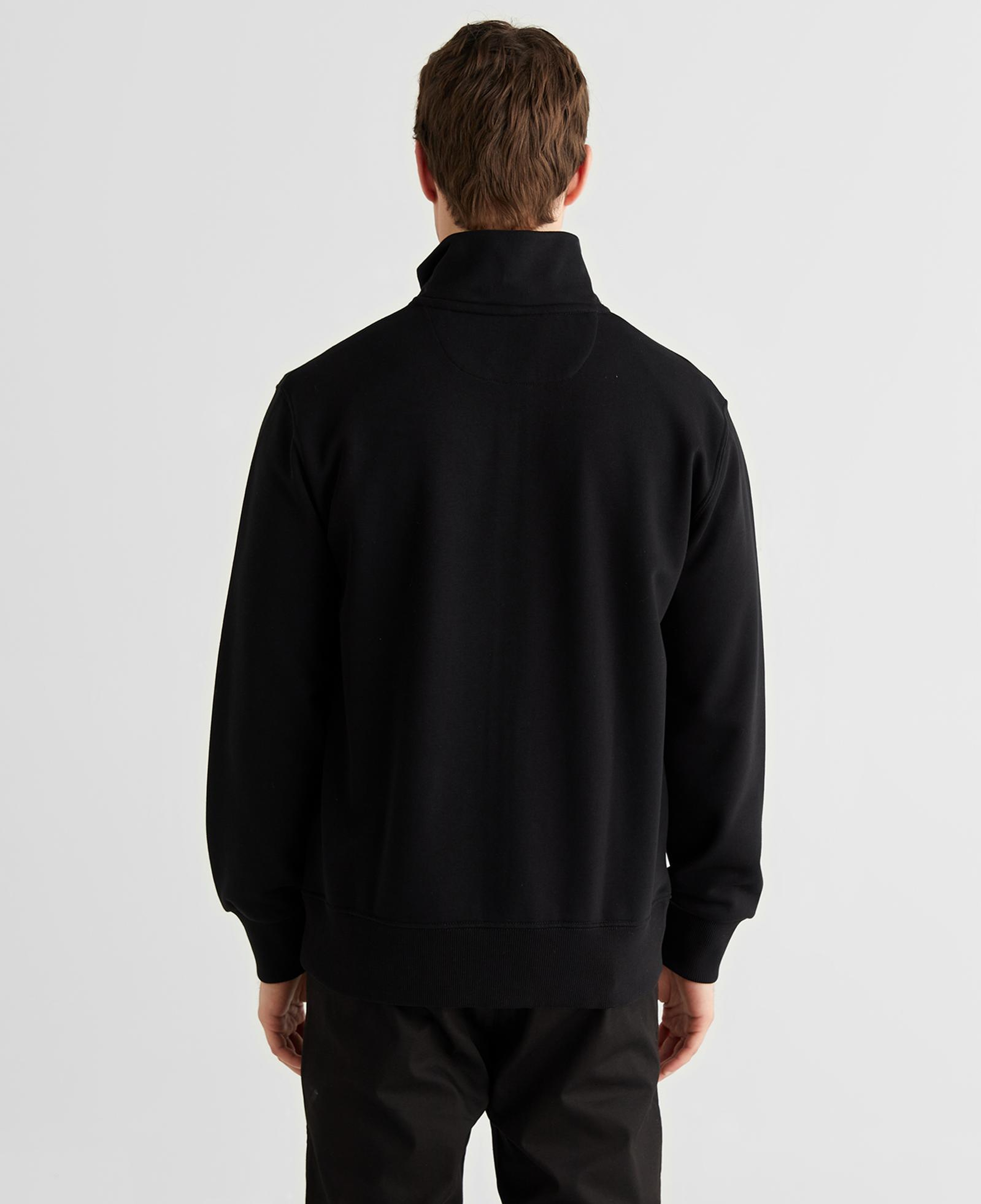 GANT Erkek Siyah Fermuarlı Logolu Hırka