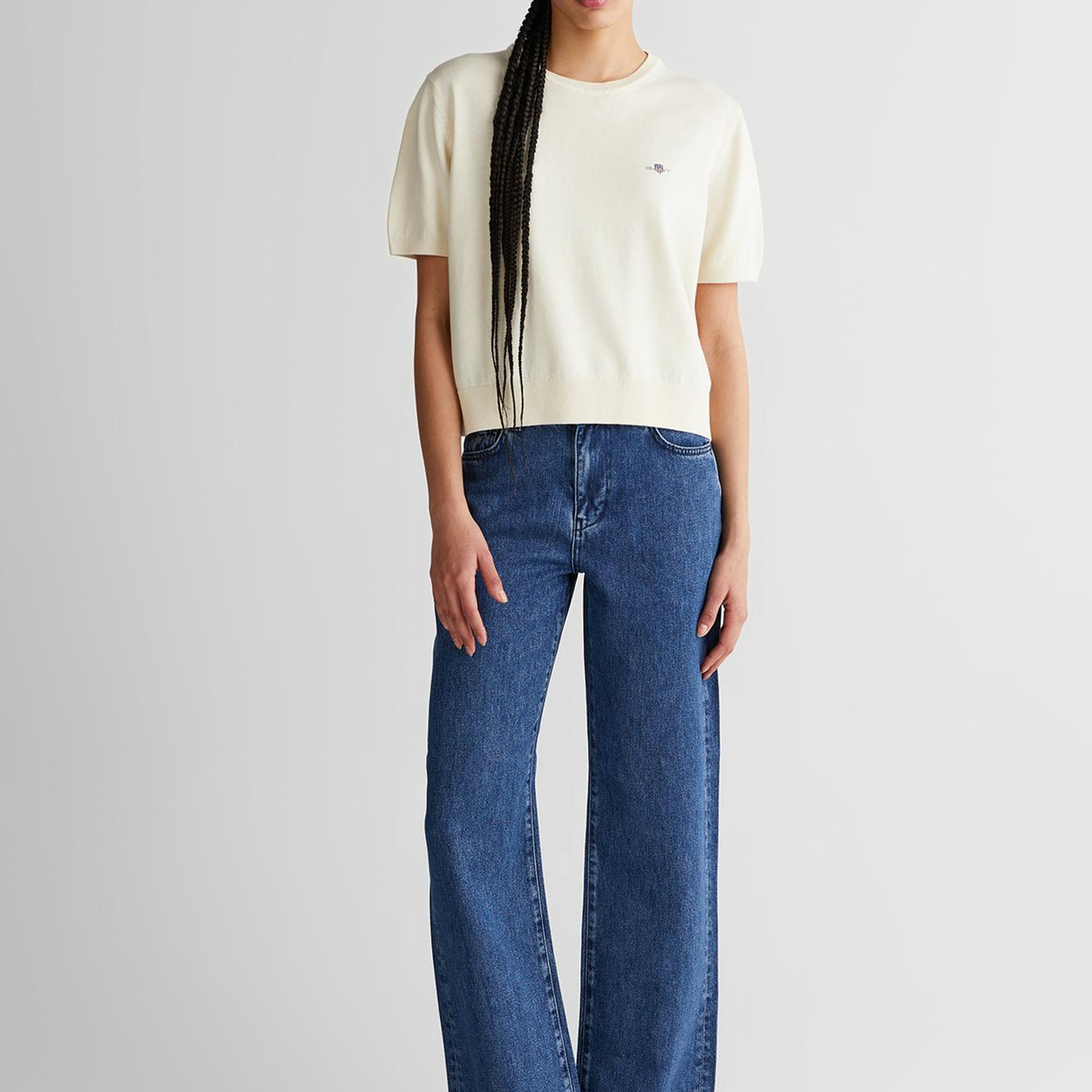 GANT Kadın Mavi Straight Fit Jean