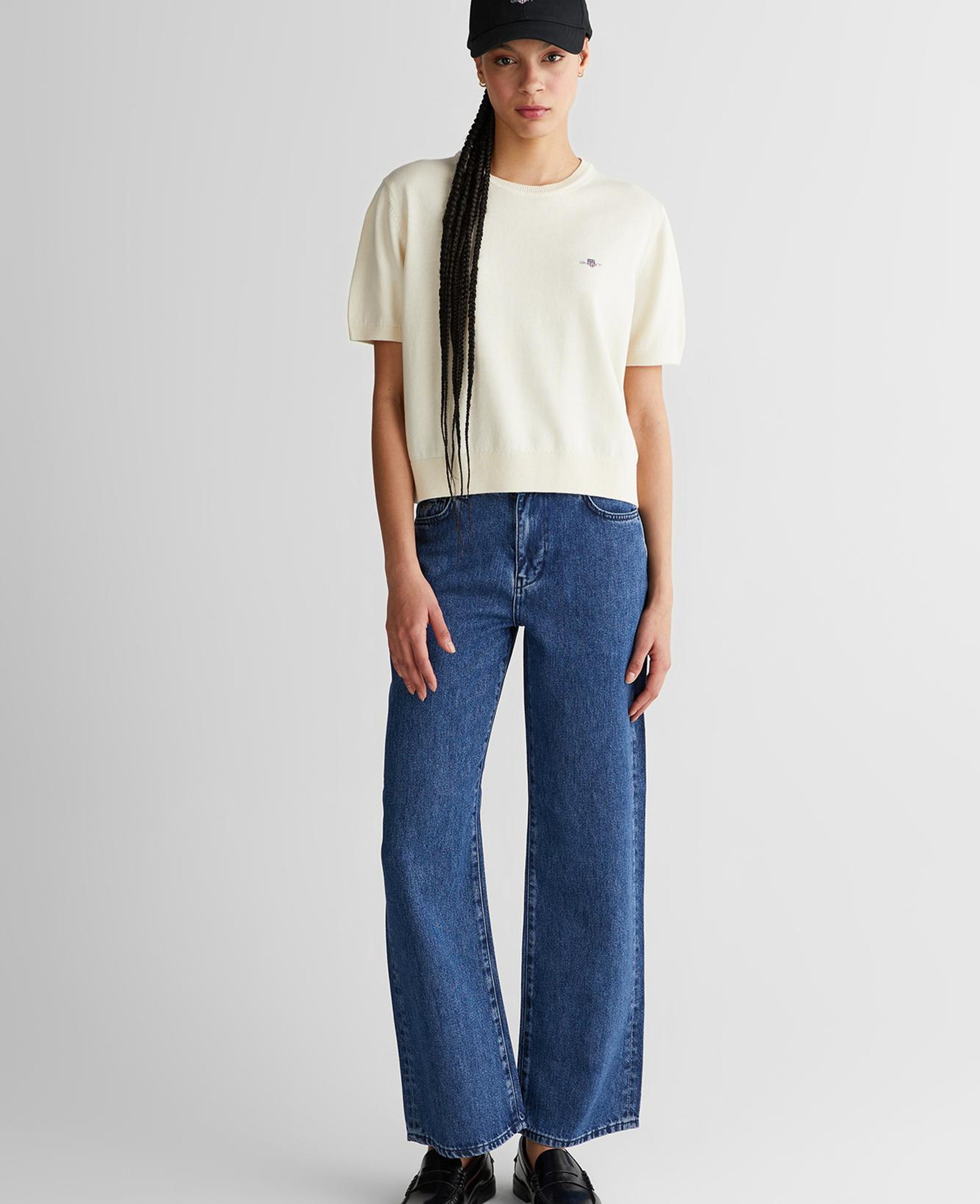 GANT Kadın Mavi Straight Fit Jean