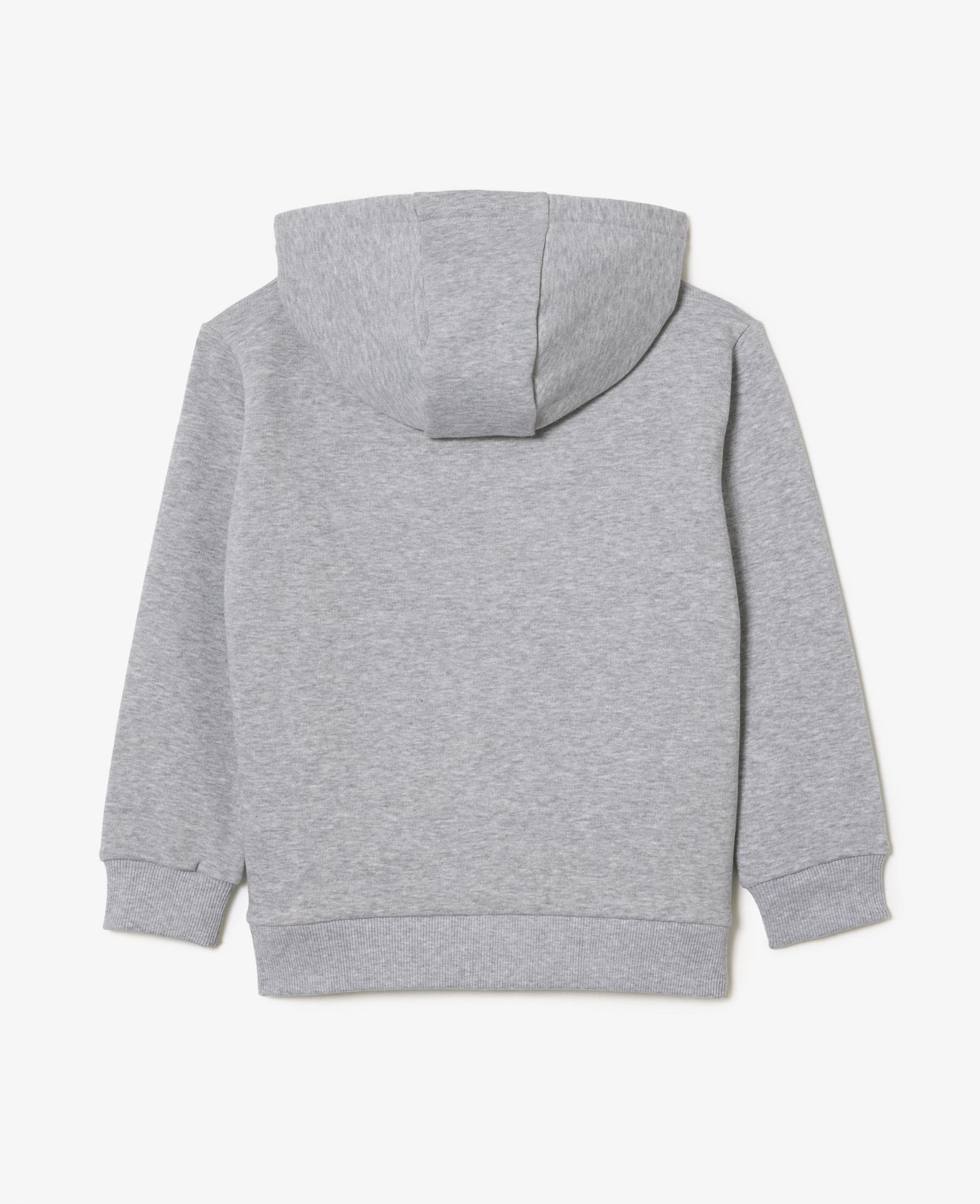 Lacoste Çocuk Kapüşonlu Gri Sweatshirt