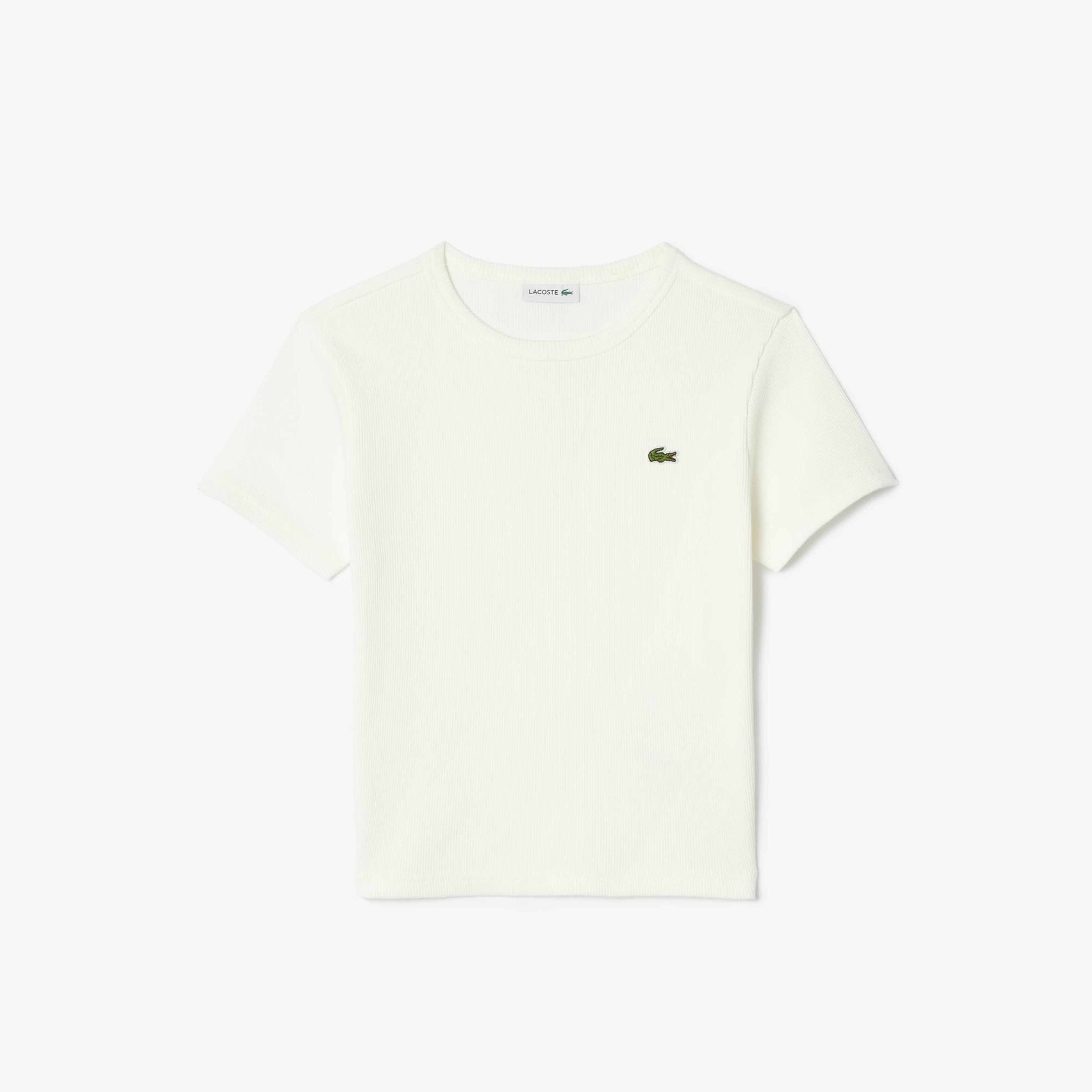 Lacoste Çocuk Bisiklet Yaka Beyaz T-Shirt