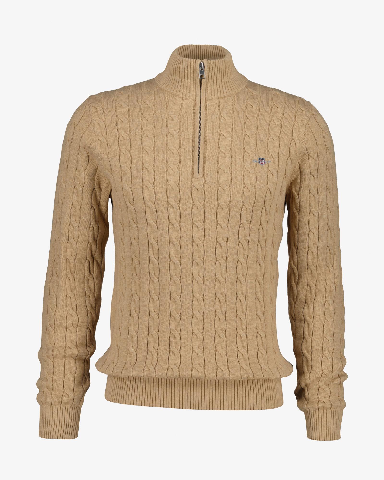 GANT Erkek Yeşil Regular Fit Örgü Kazak