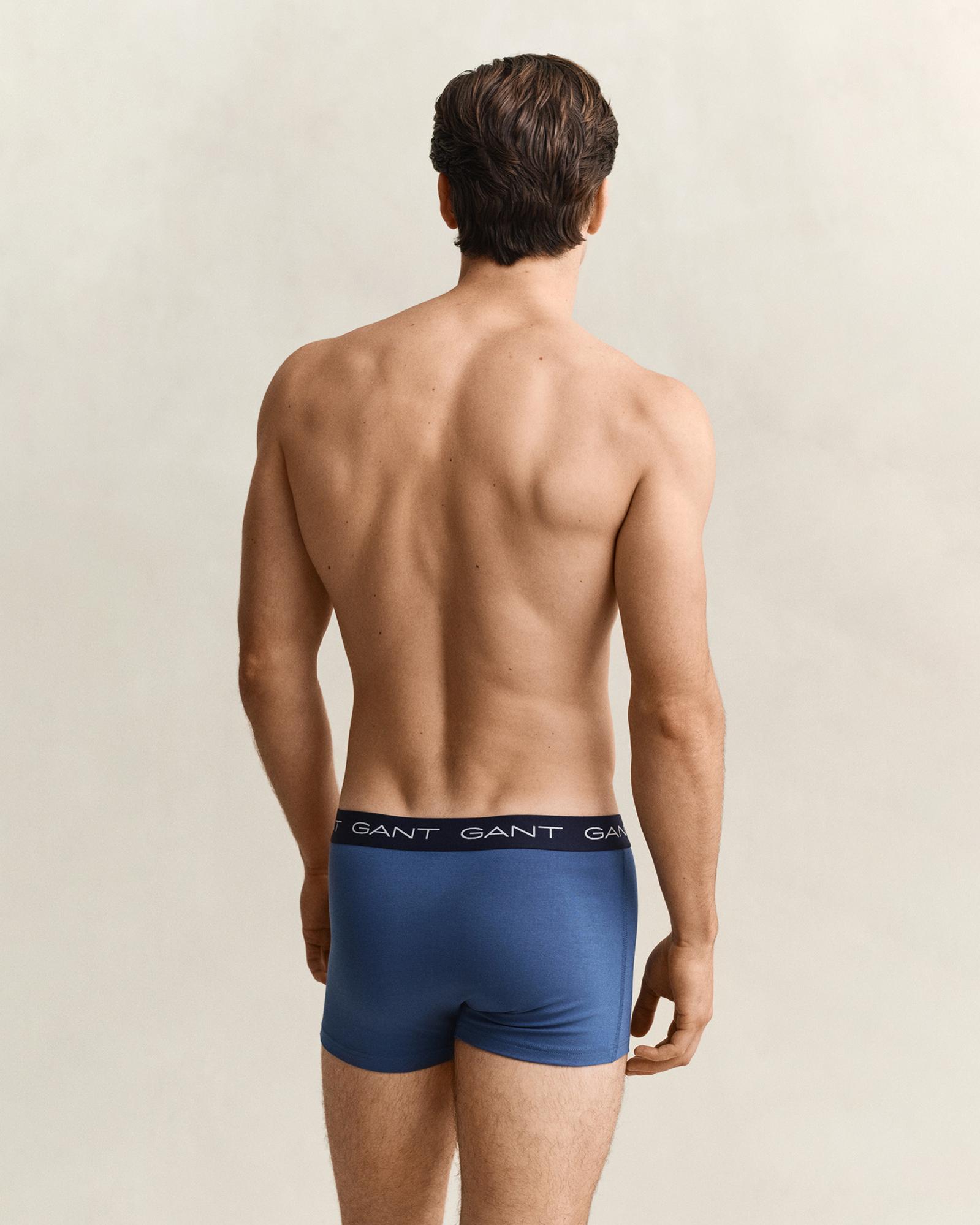 GANT Erkek Mavi Düz Boxer