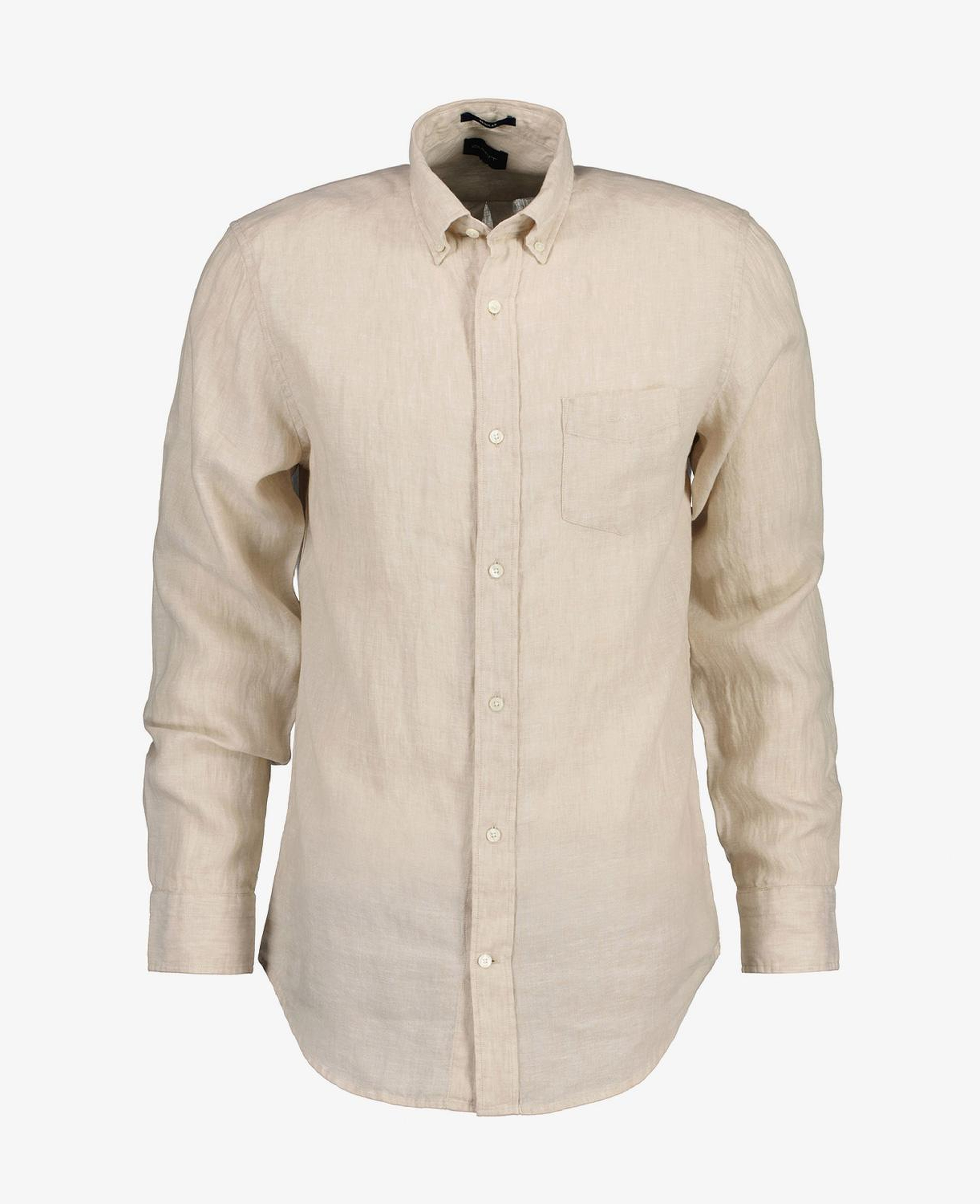GANT Erkek Bej Regular Fit Keten Gömlek