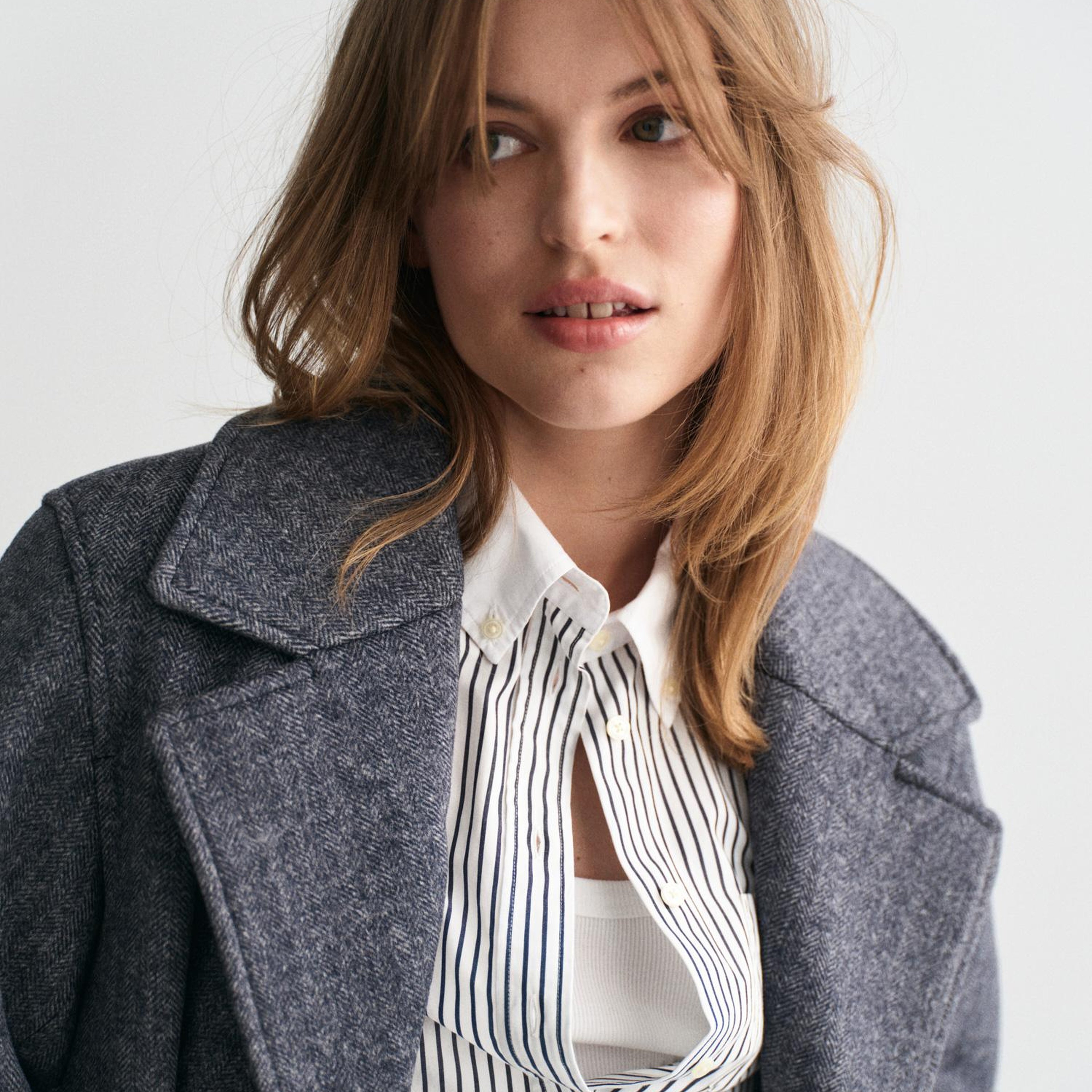 GANT Kadın Lacivert Klasik Yaka Kaban