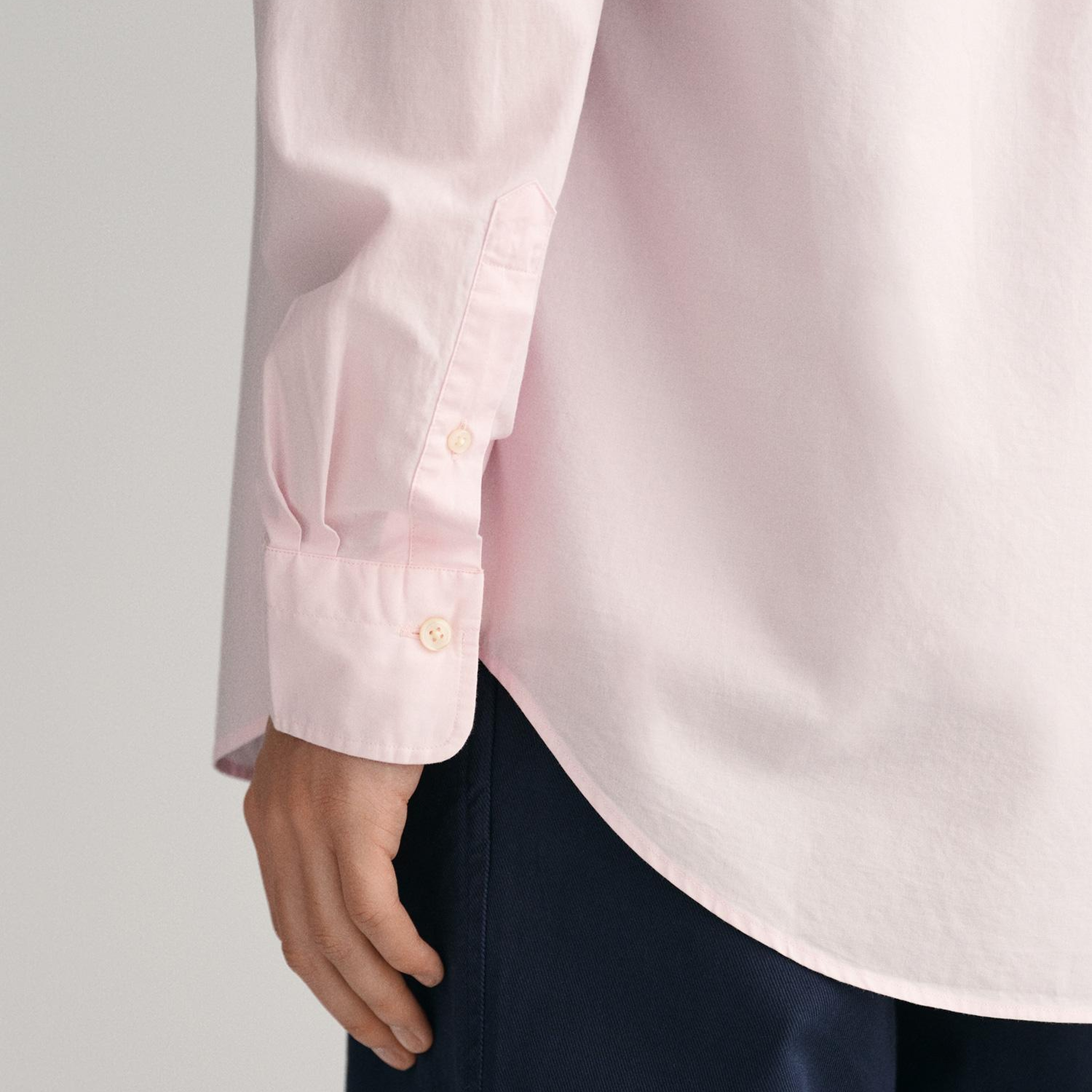 GANT Erkek Pembe Regular Fit Düğmeli Yaka Poplin Gömlek