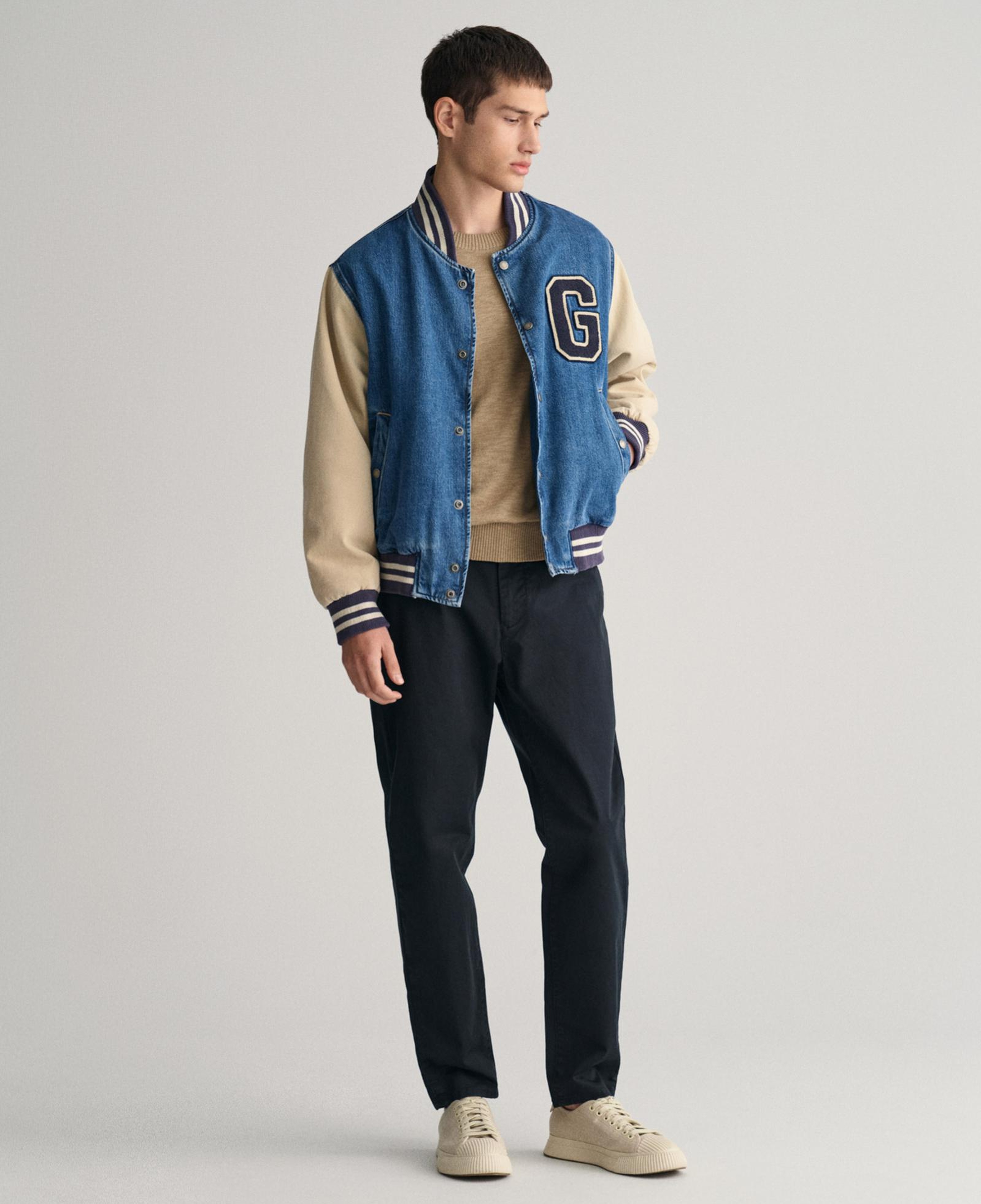 GANT Erkek Siyah Regular Fit Chino Pantolon