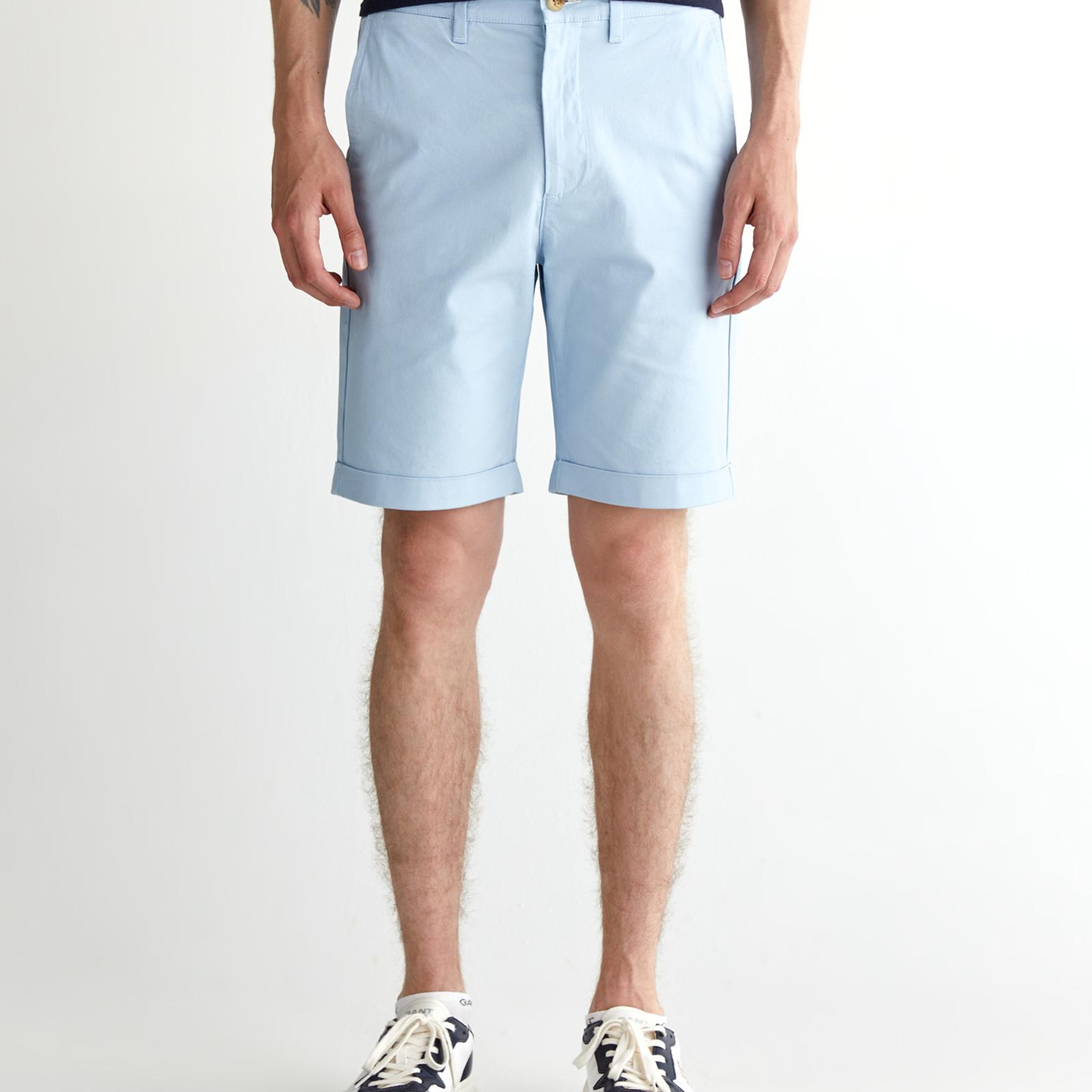 GANT Erkek Mavi Slim Fit Şort