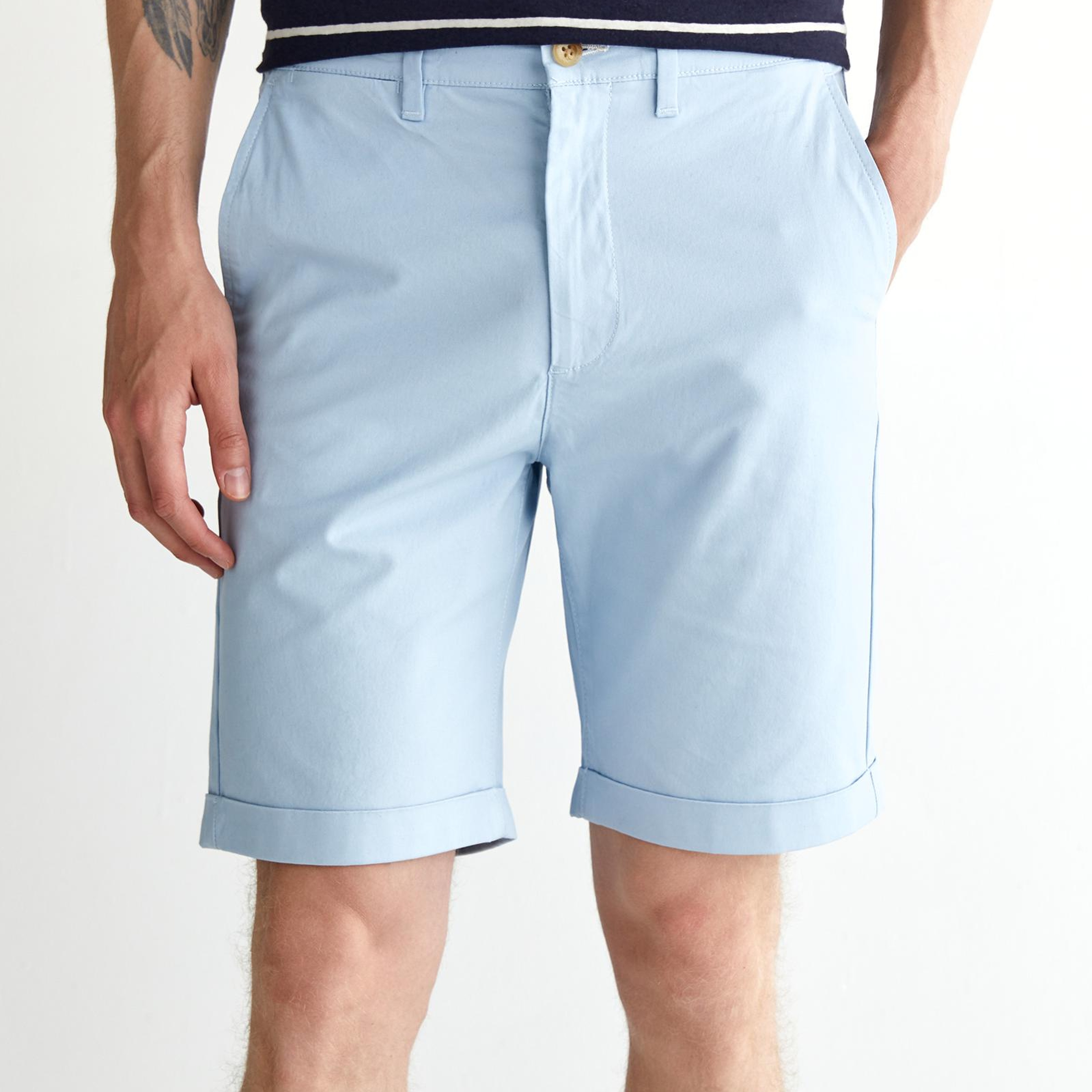 GANT Erkek Mavi Slim Fit Şort