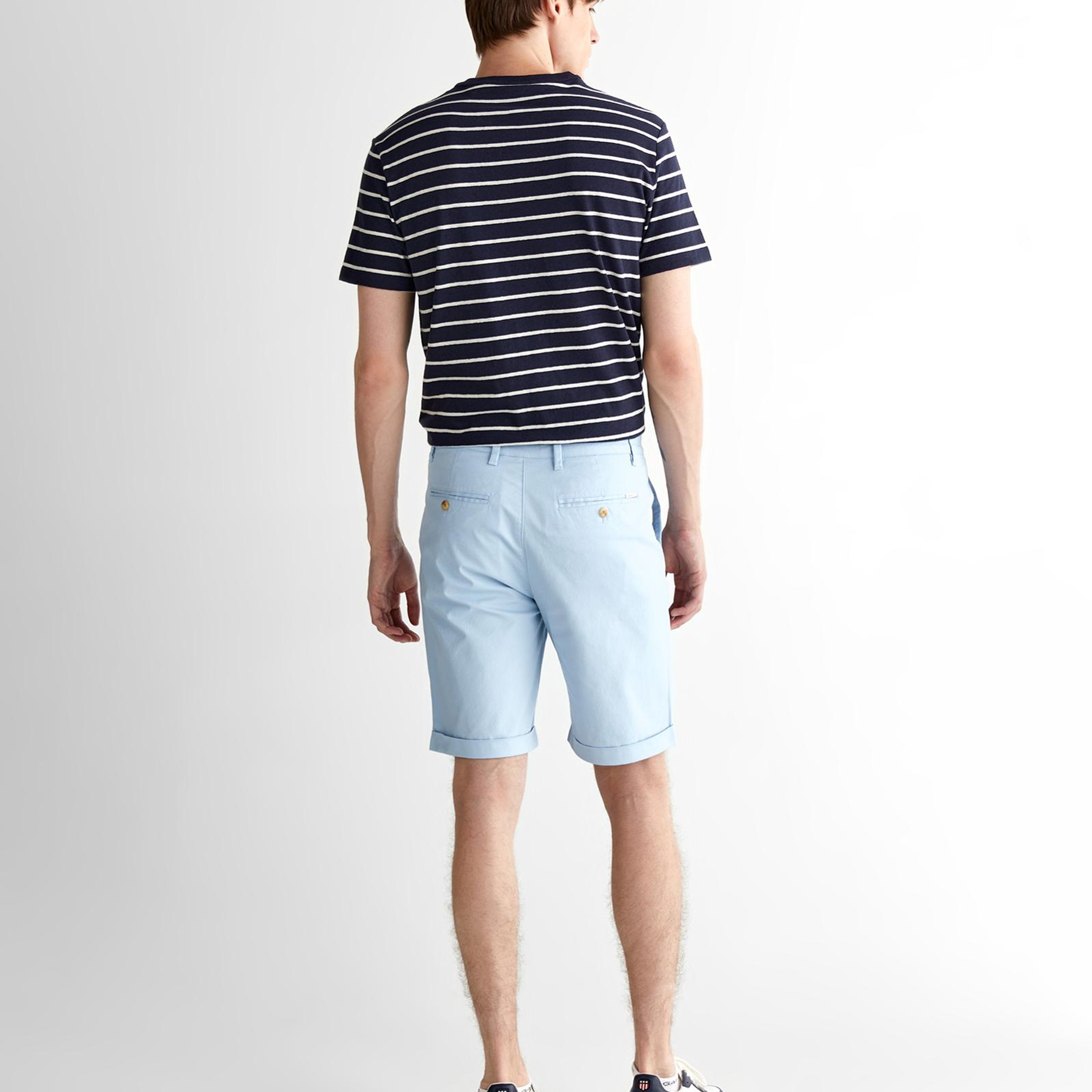 GANT Erkek Mavi Slim Fit Şort