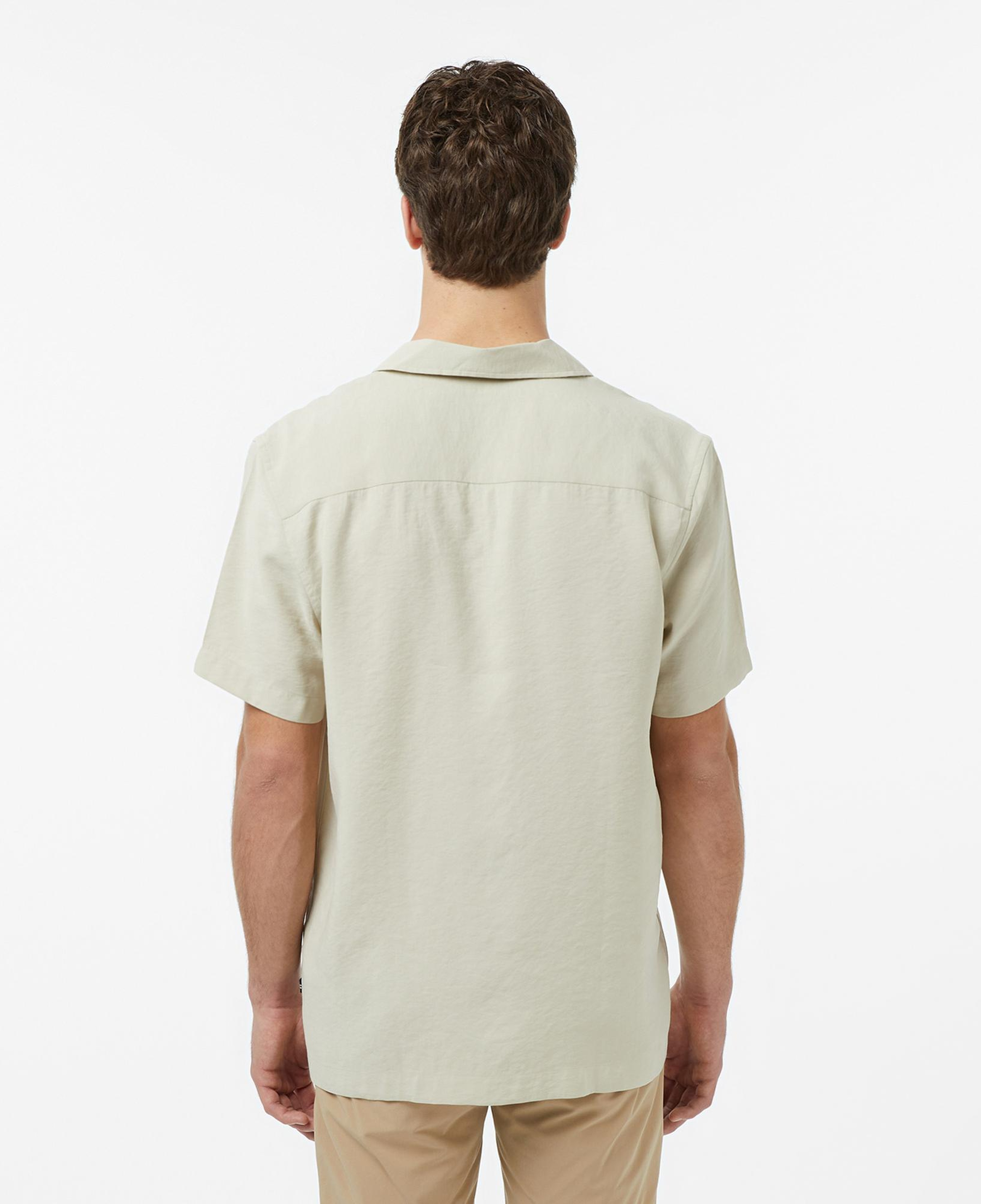 Nautica Erkek Bej Regular Fit Kısa Kollu Gömlek