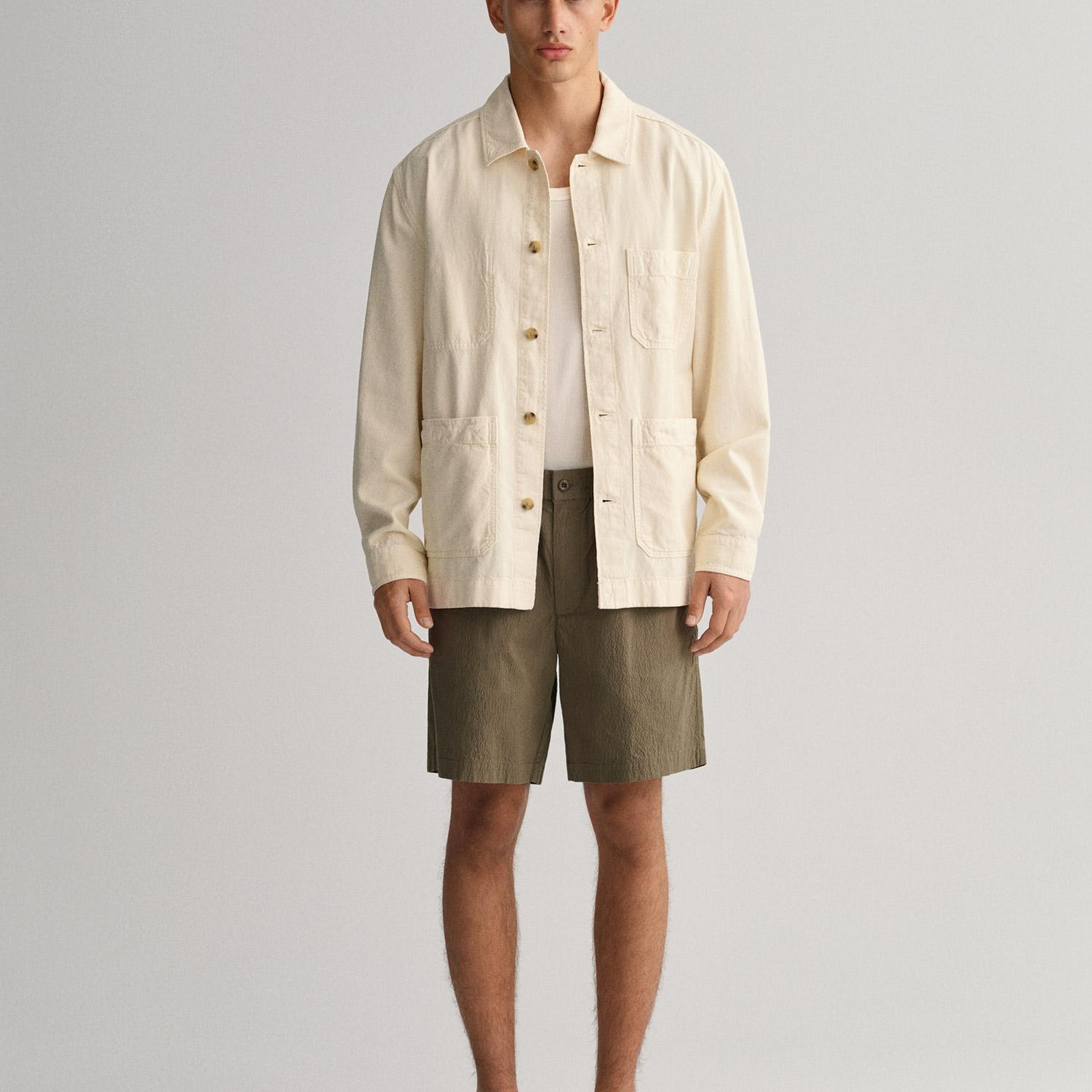 GANT Erkek Yeşil Regular Fit Şort