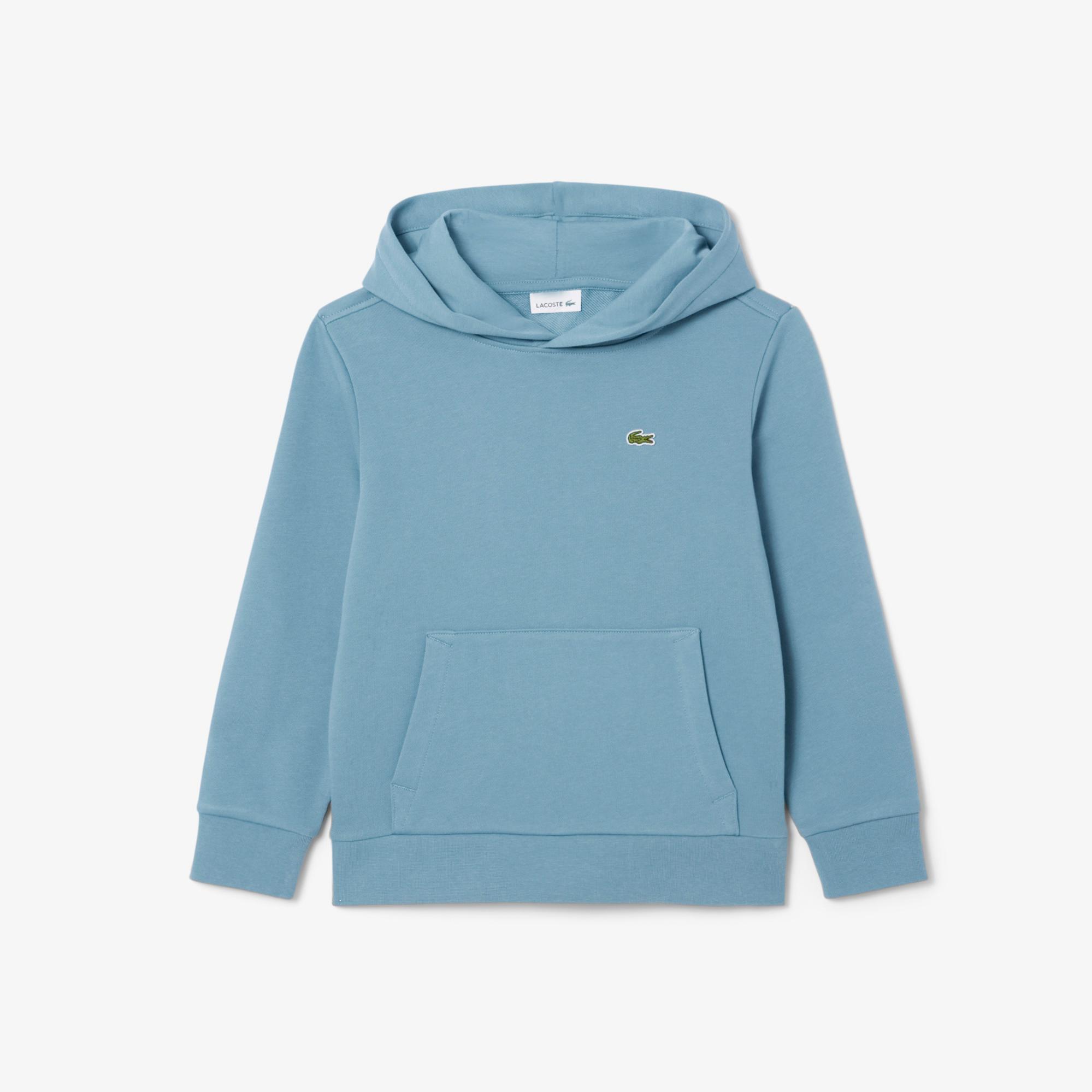 Lacoste Çocuk Kapüşonlu Baskılı Mavi Sweatshirt