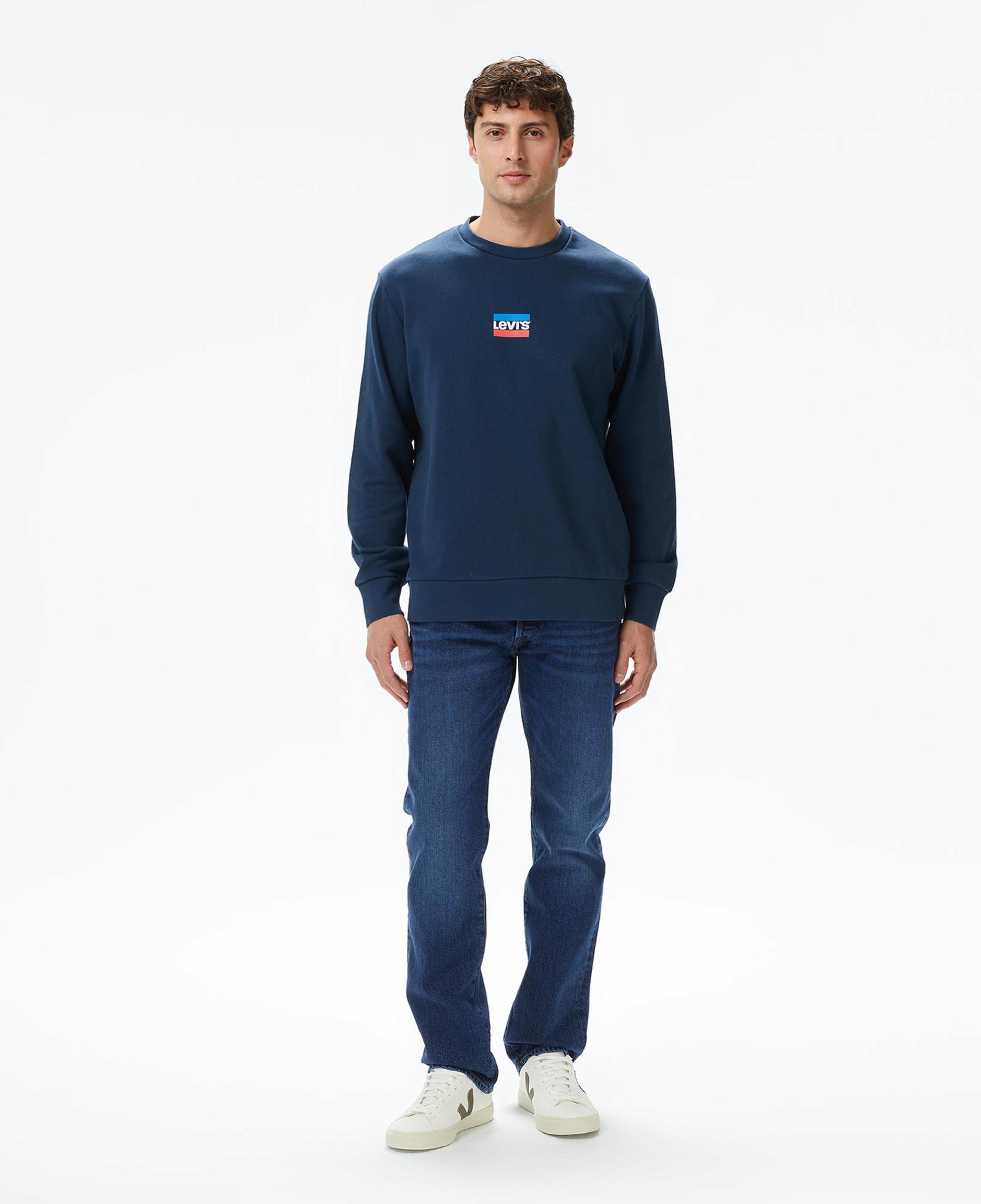 Levi's Graphic Crew Erkek Mavi Sweatshirt