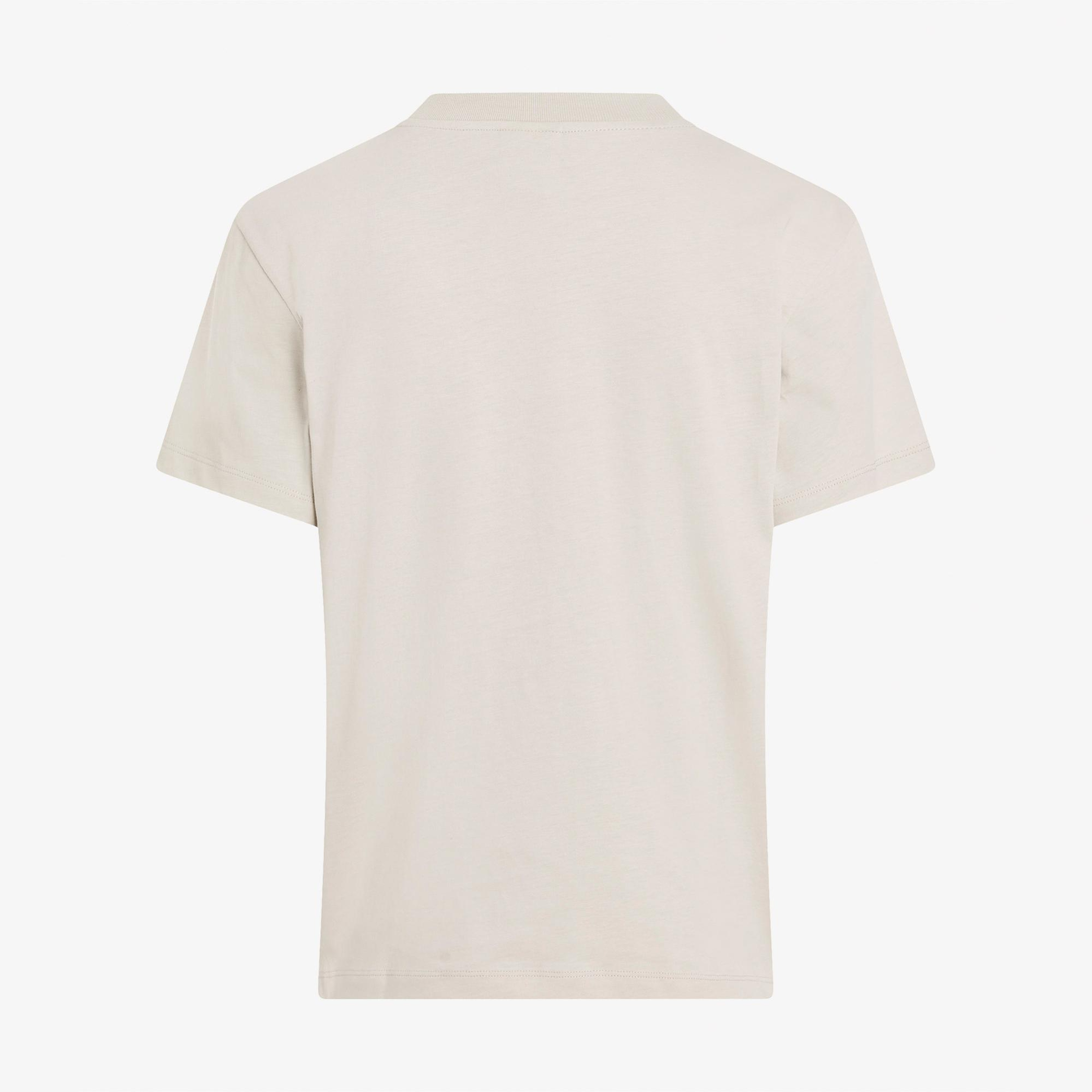 Calvin Klein Hero Logo Regular Kadın Bej T-Shirt