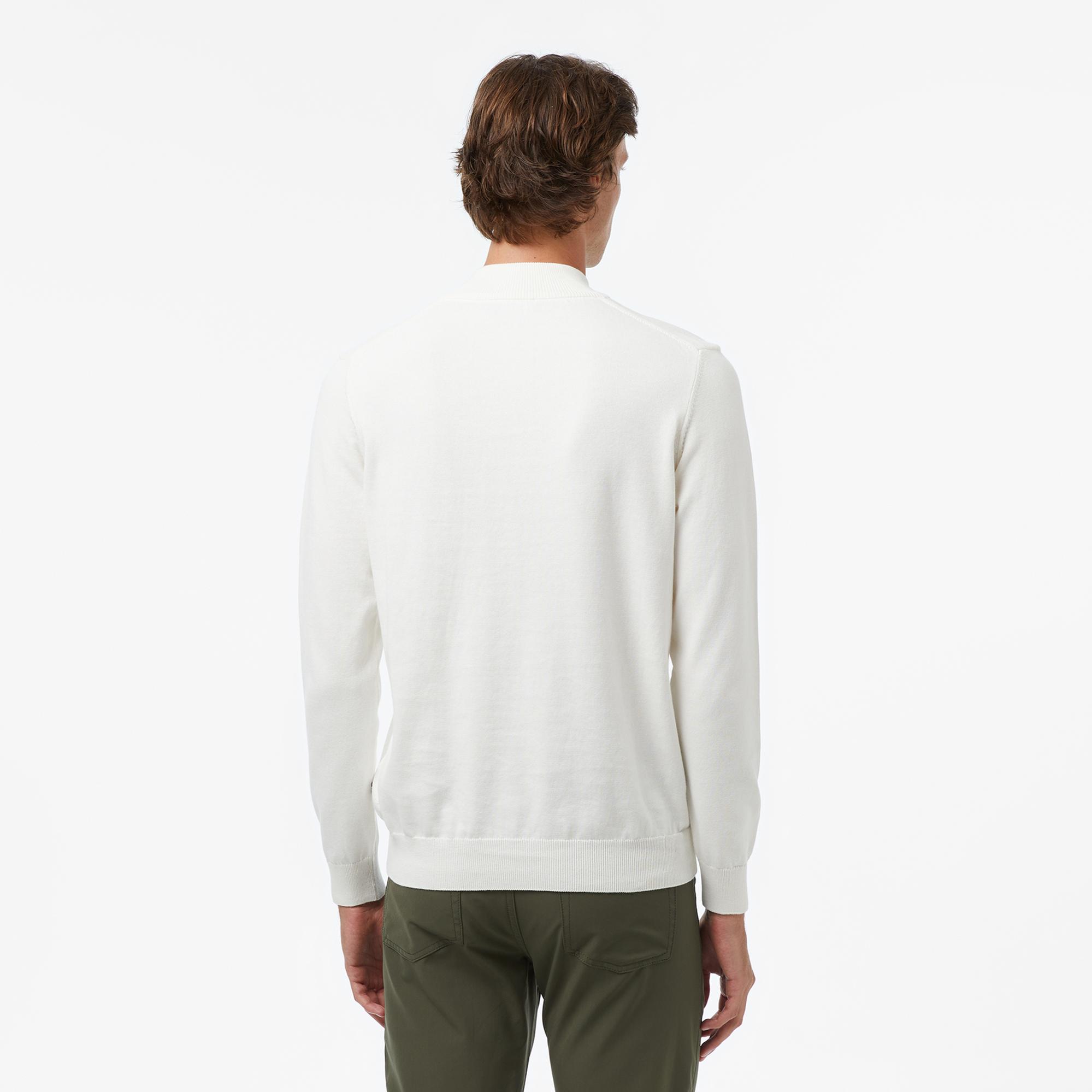 Nautica Erkek Krem Rengi Classic Fit Kazak