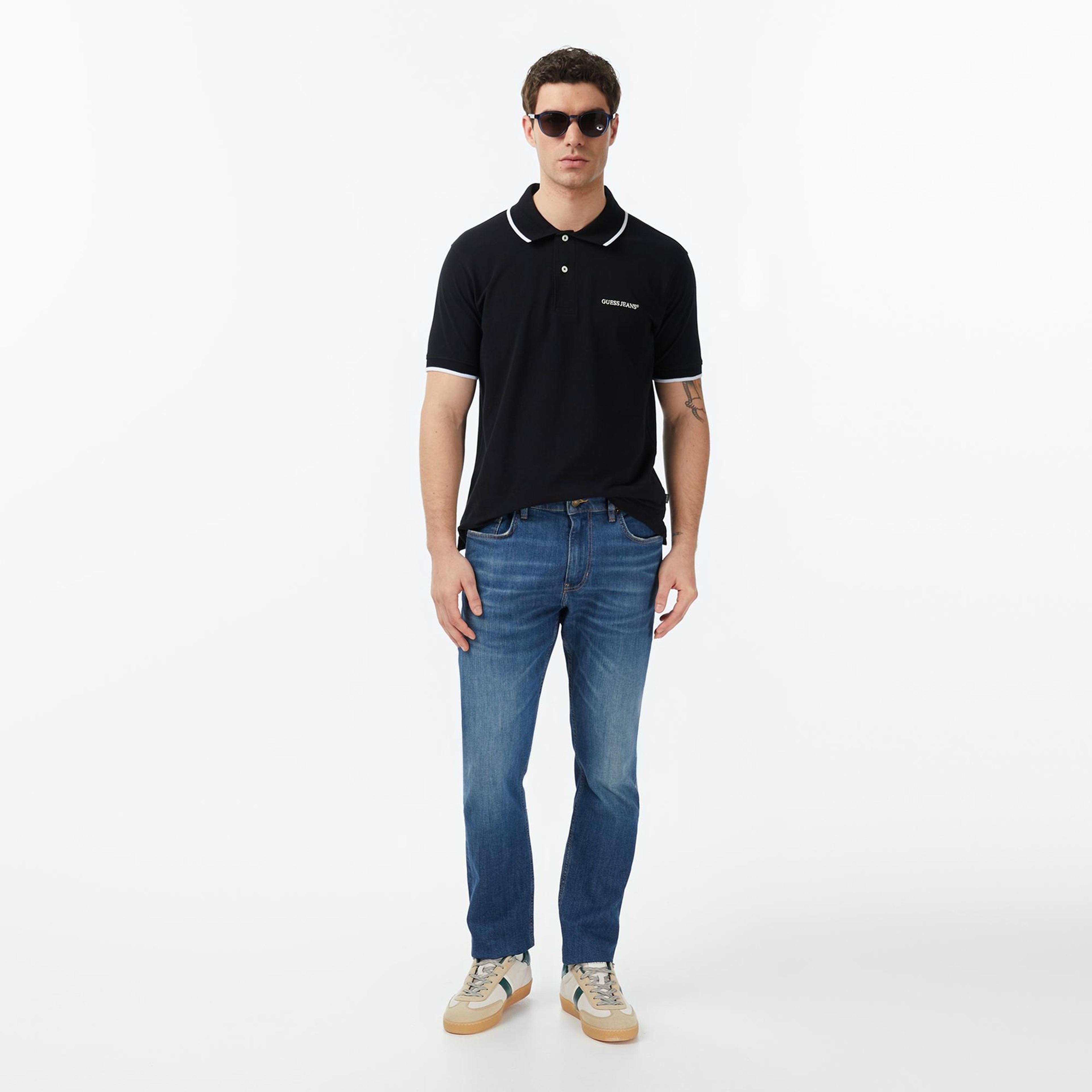 Guess Jeans Embro Regular Fit Erkek Renkli Polo