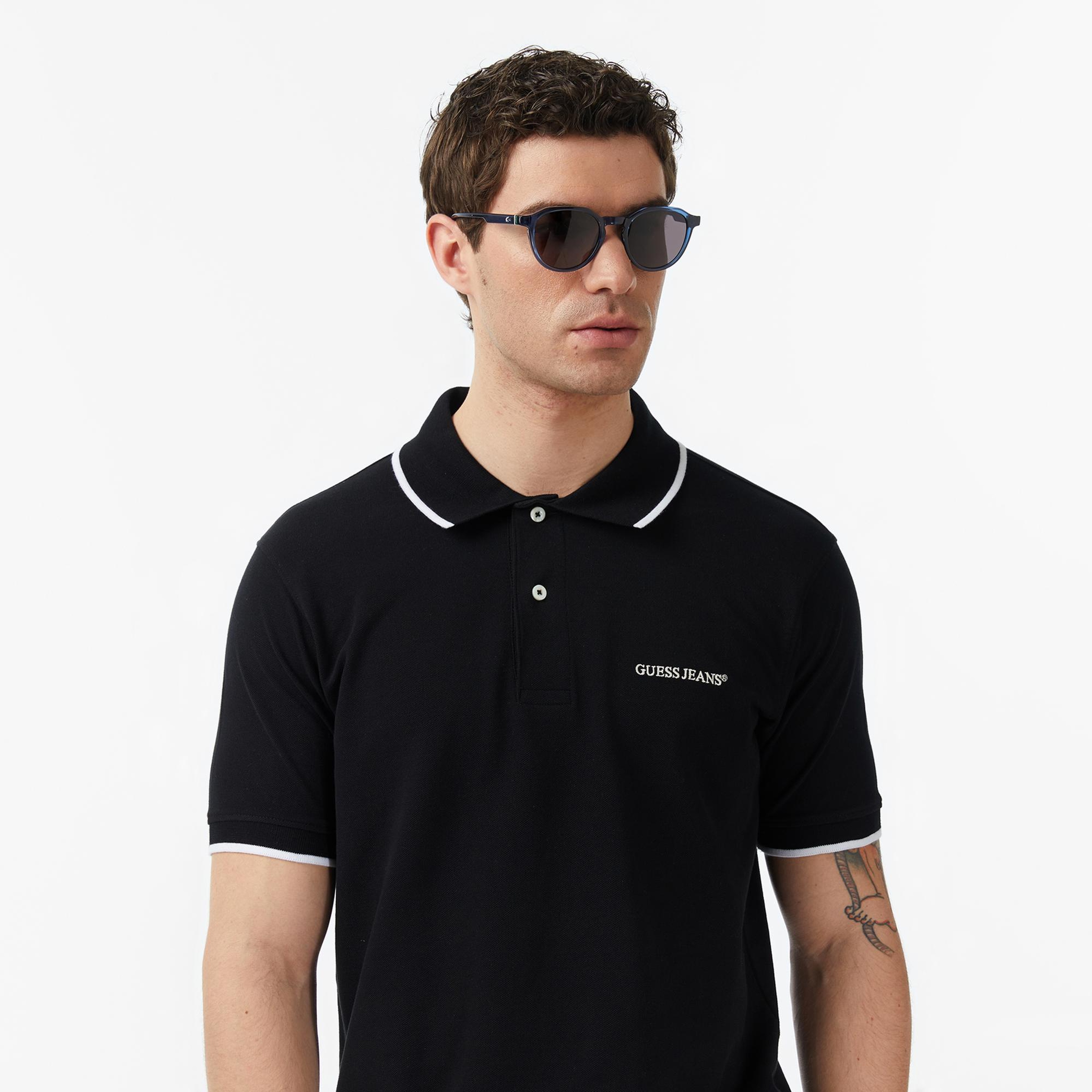 Guess Jeans Embro Regular Fit Erkek Renkli Polo